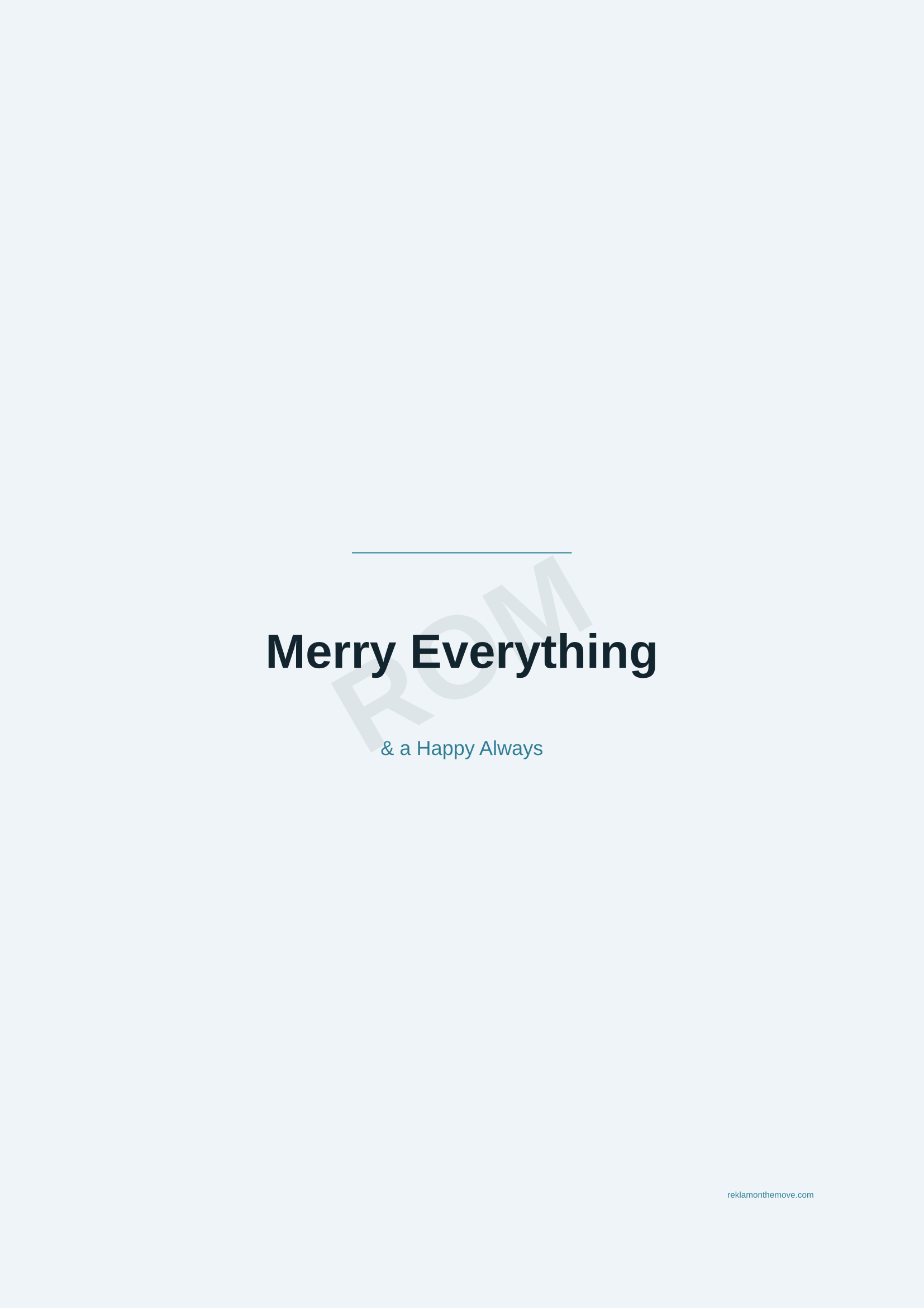 Merry Everything · Okyanus — ROM dijital ürün önizlemesi (filigranlı)