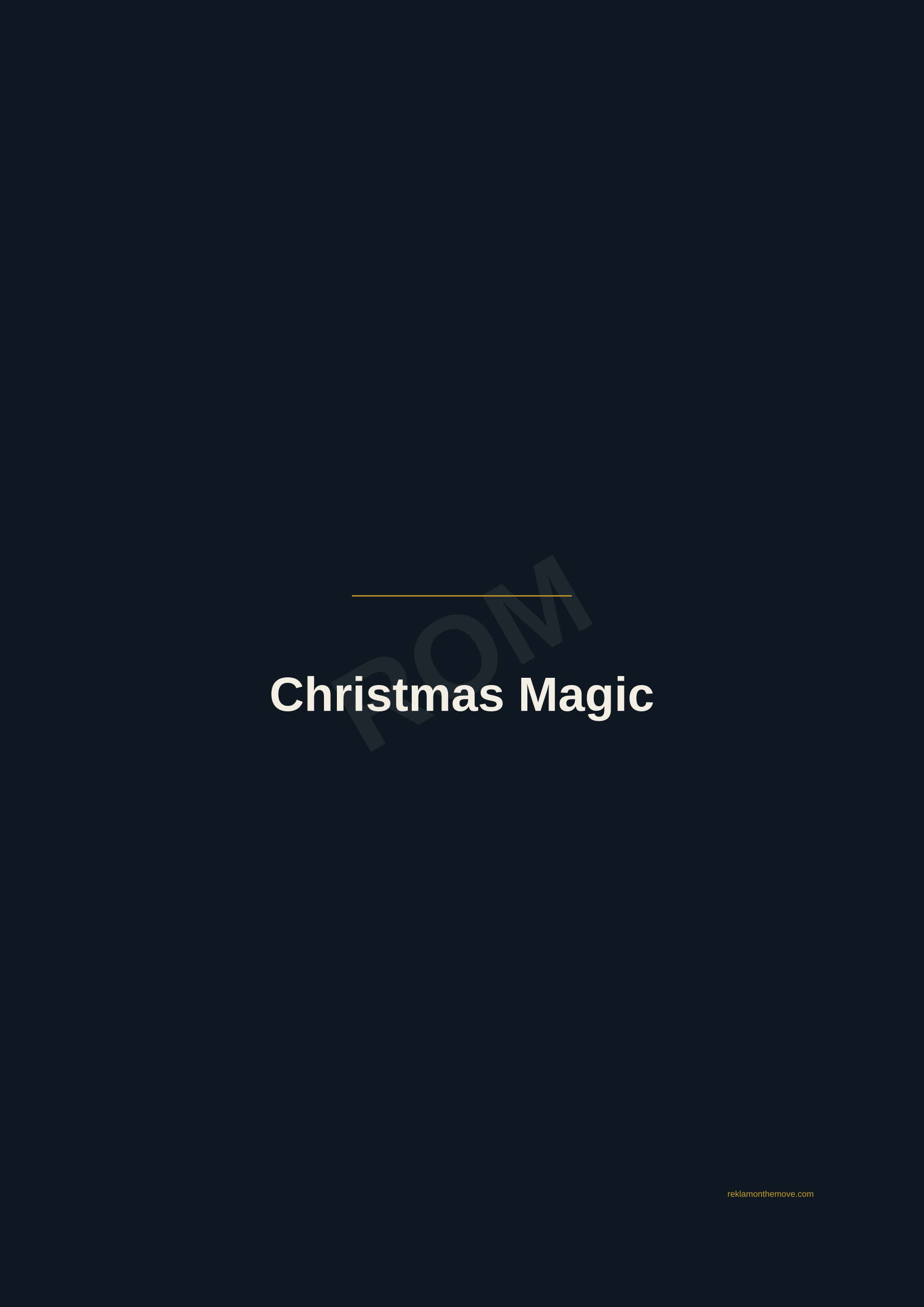 Christmas Magic · Gece — ROM dijital ürün önizlemesi (filigranlı)