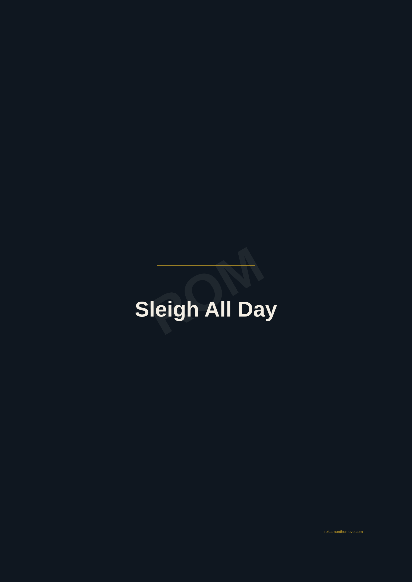 Sleigh All Day · Gece — ROM dijital ürün önizlemesi (filigranlı)