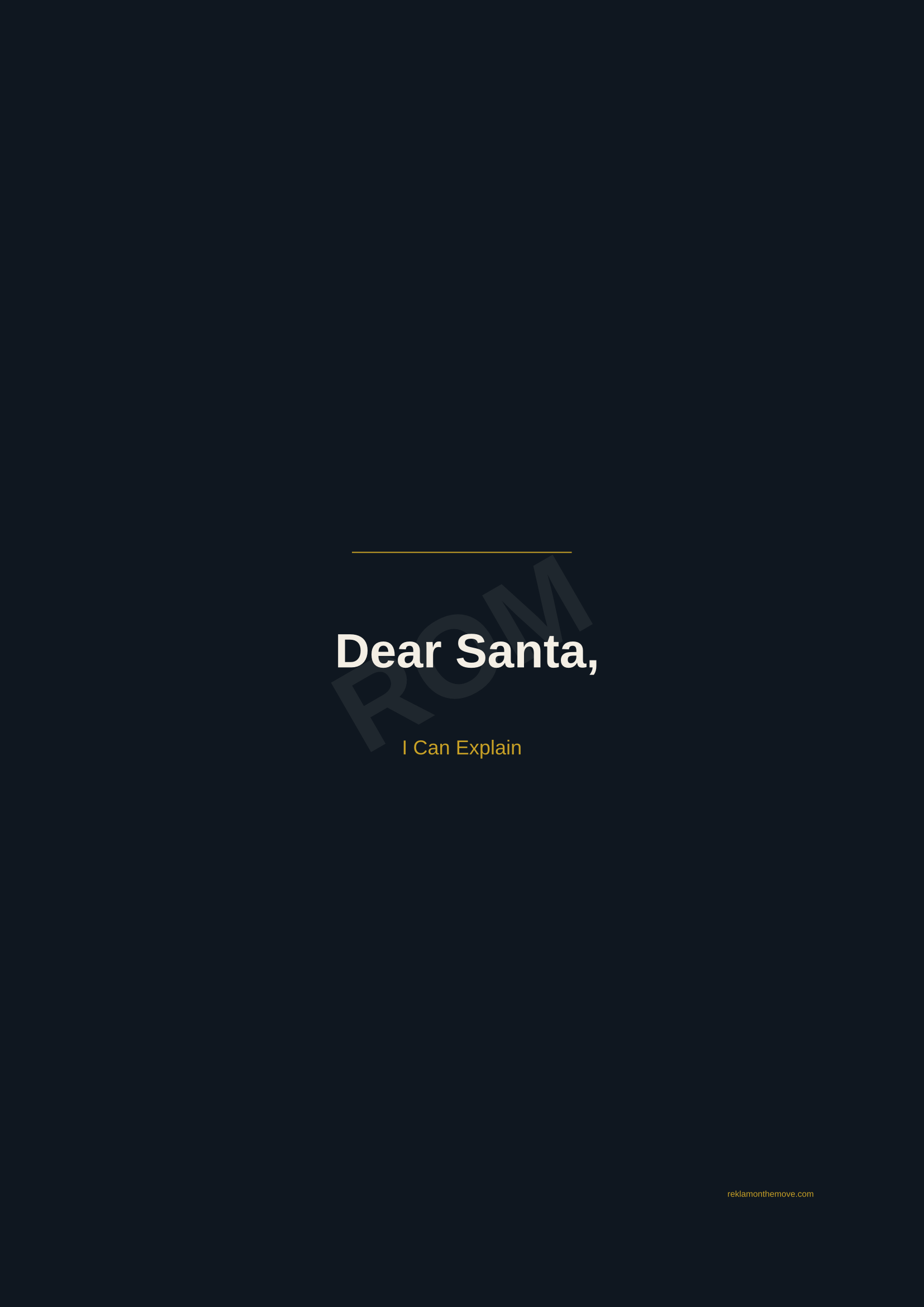 Dear Santa, · Gece — ROM dijital ürün önizlemesi (filigranlı)