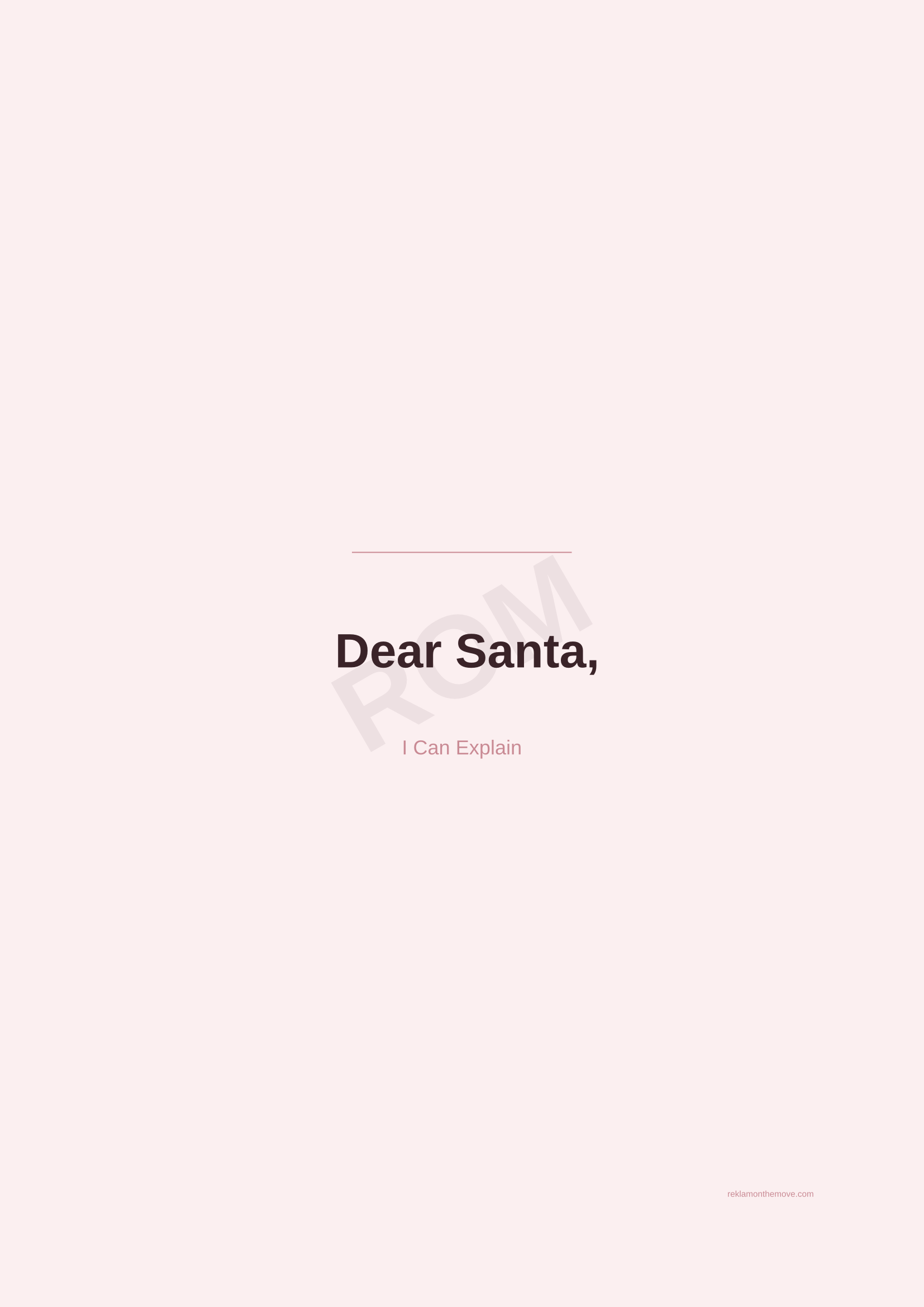 Dear Santa, · Gül — ROM dijital ürün önizlemesi (filigranlı)
