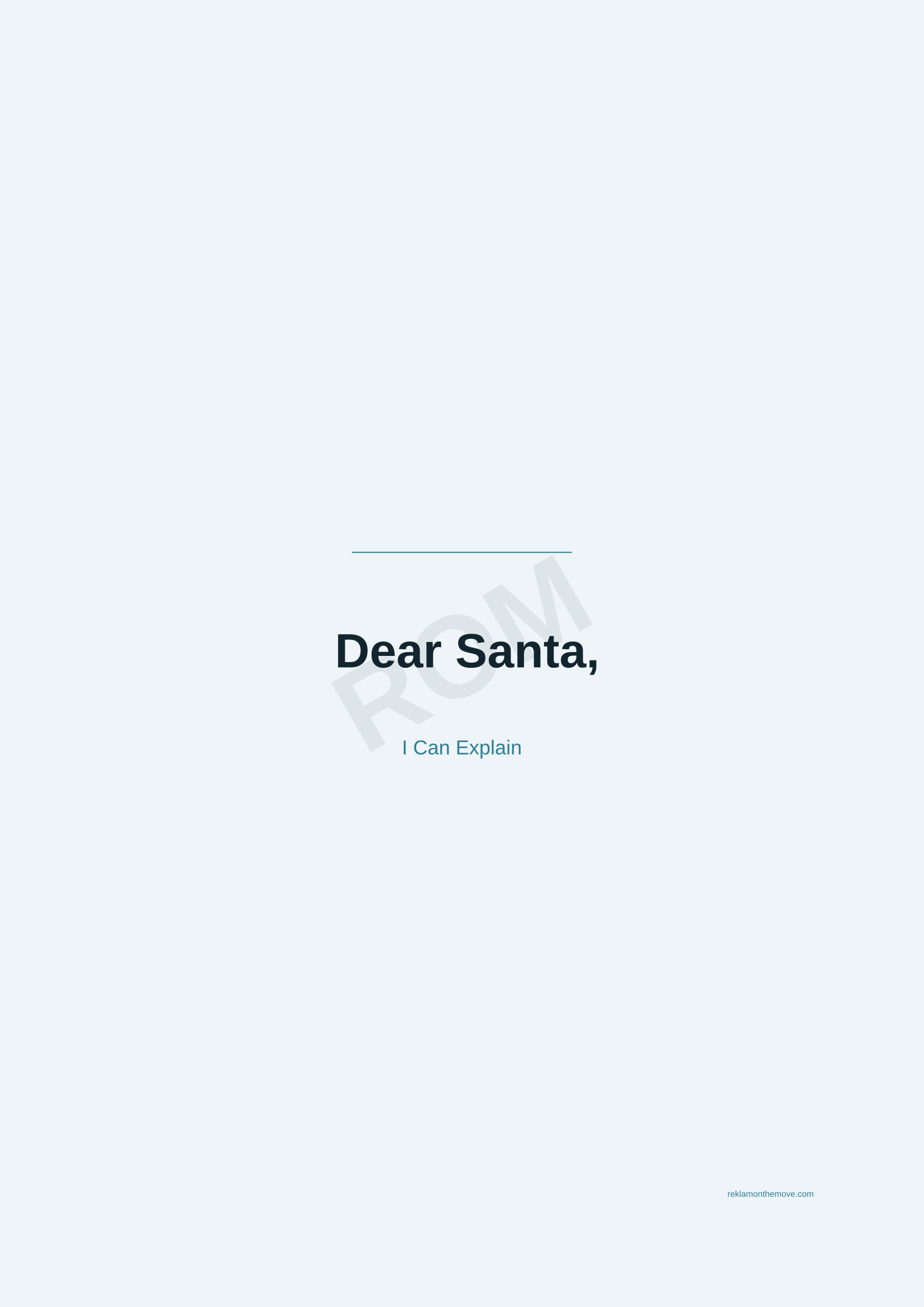 Dear Santa, · Okyanus — ROM dijital ürün önizlemesi (filigranlı)