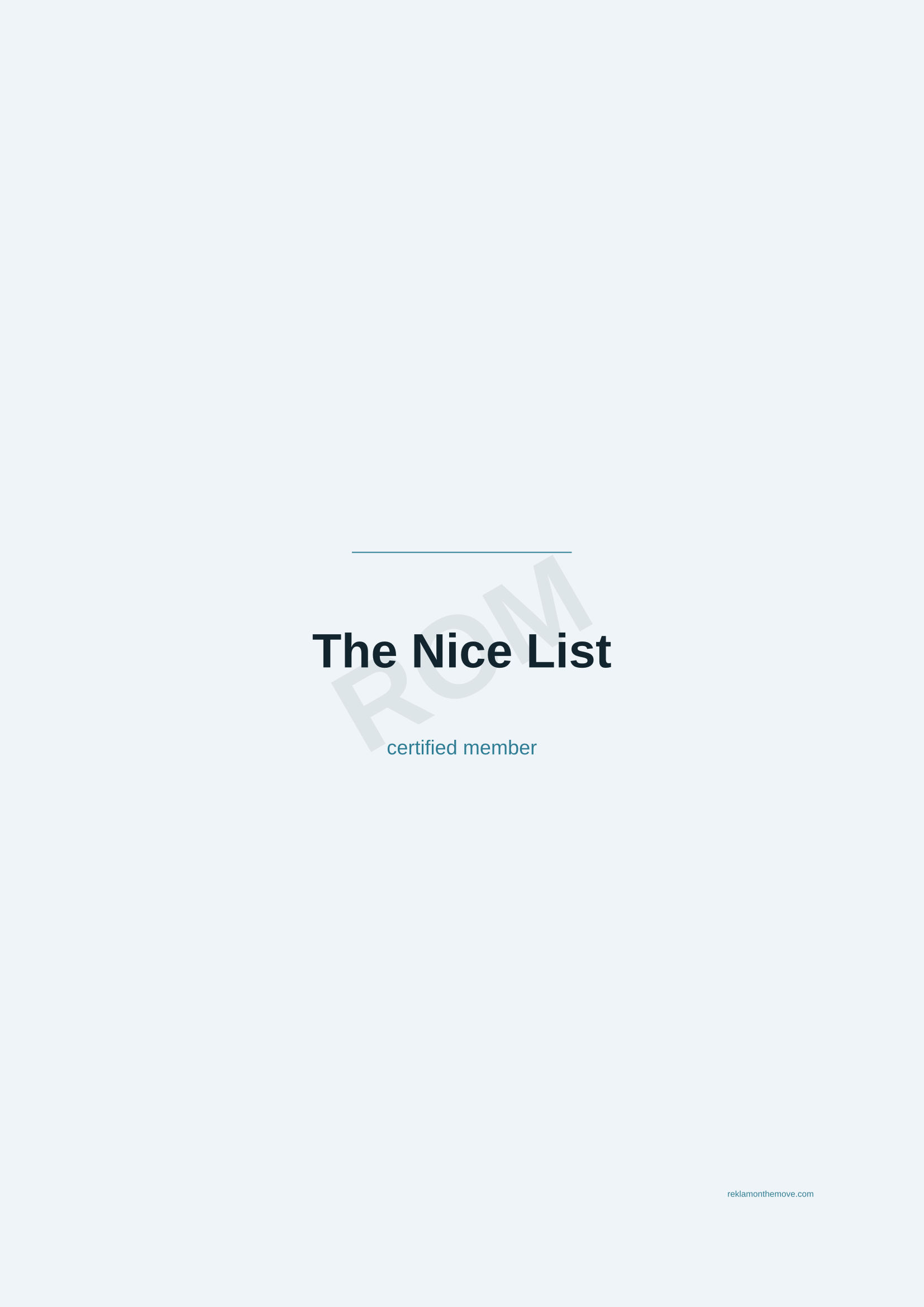 The Nice List · Okyanus — ROM dijital ürün önizlemesi (filigranlı)