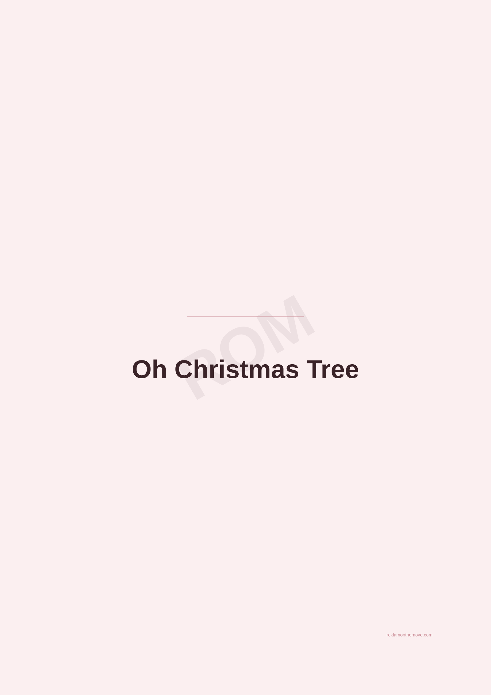 Oh Christmas Tree · Gül — ROM dijital ürün önizlemesi (filigranlı)