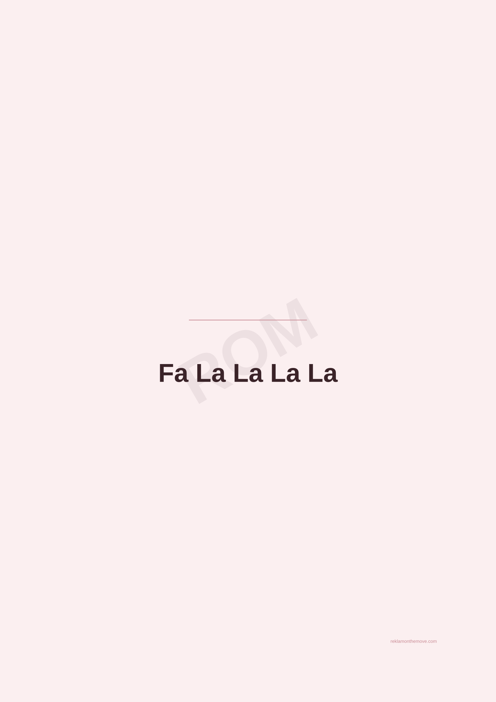 Fa La La La La · Gül — ROM dijital ürün önizlemesi (filigranlı)