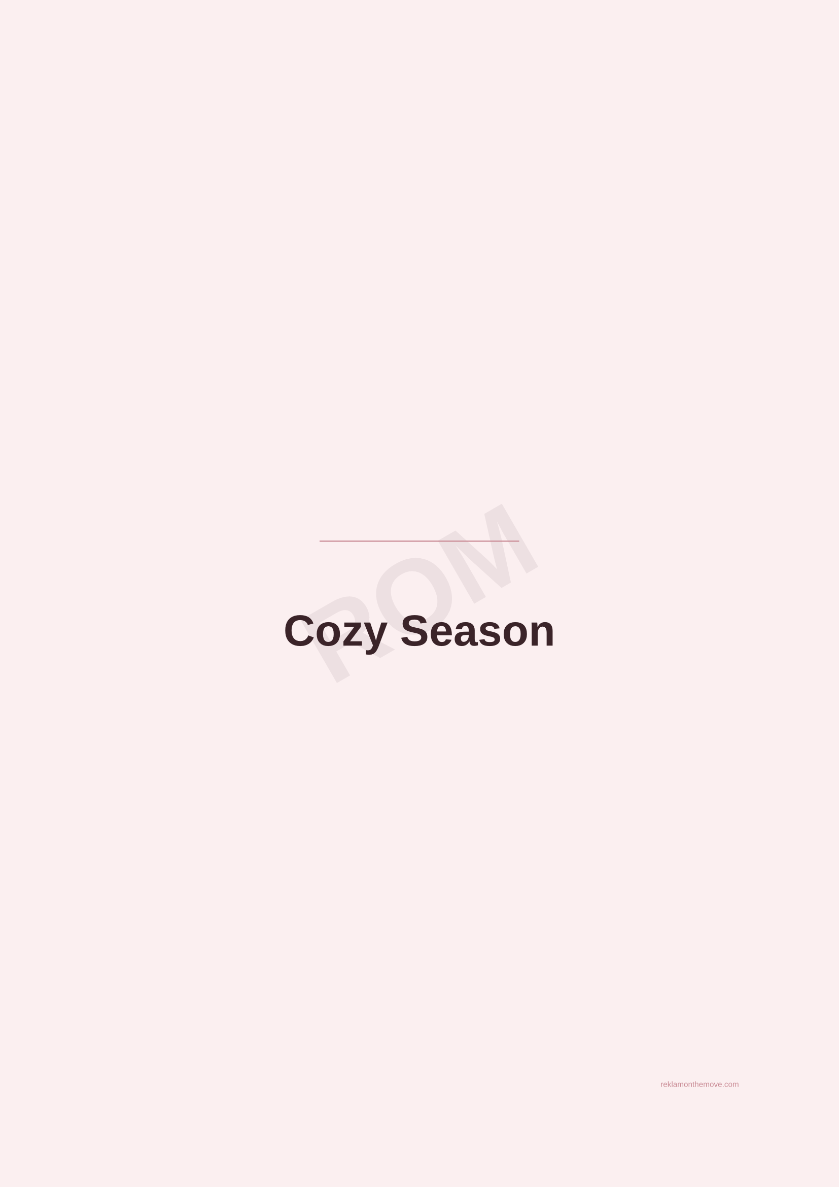 Cozy Season · Gül — ROM dijital ürün önizlemesi (filigranlı)