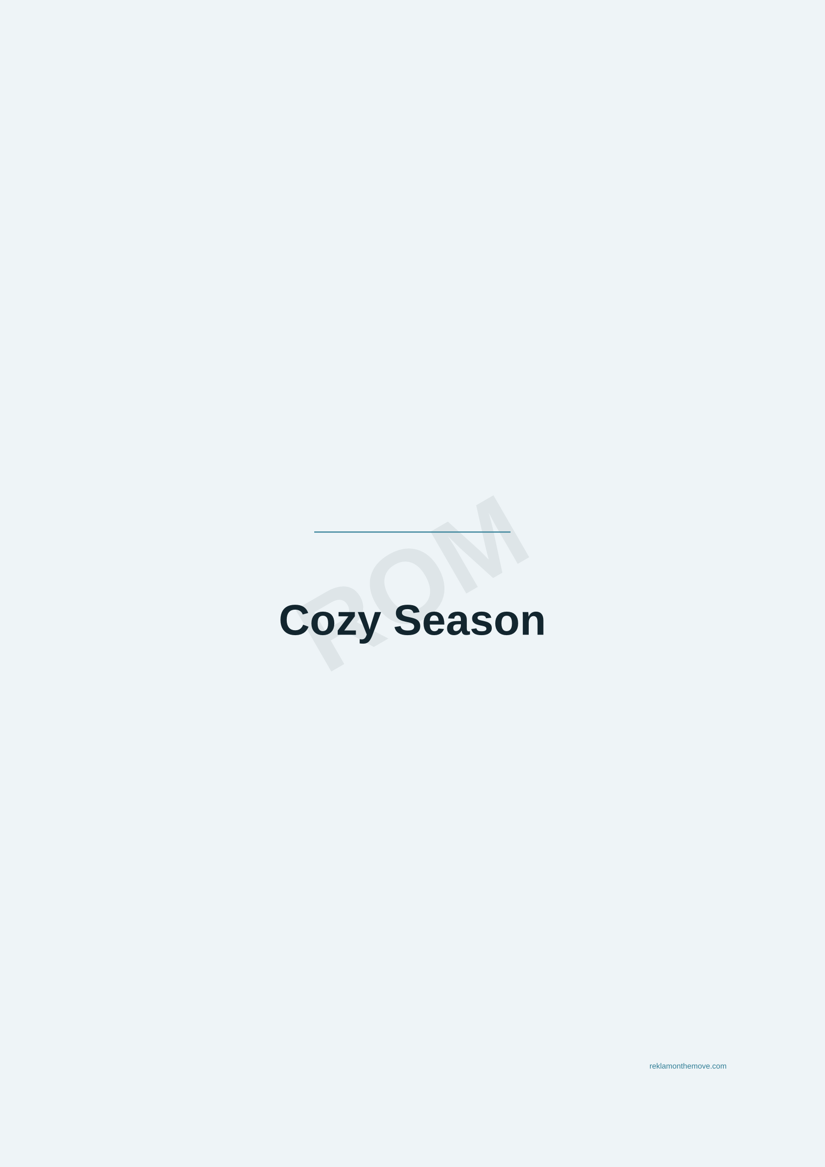 Cozy Season · Okyanus — ROM dijital ürün önizlemesi (filigranlı)