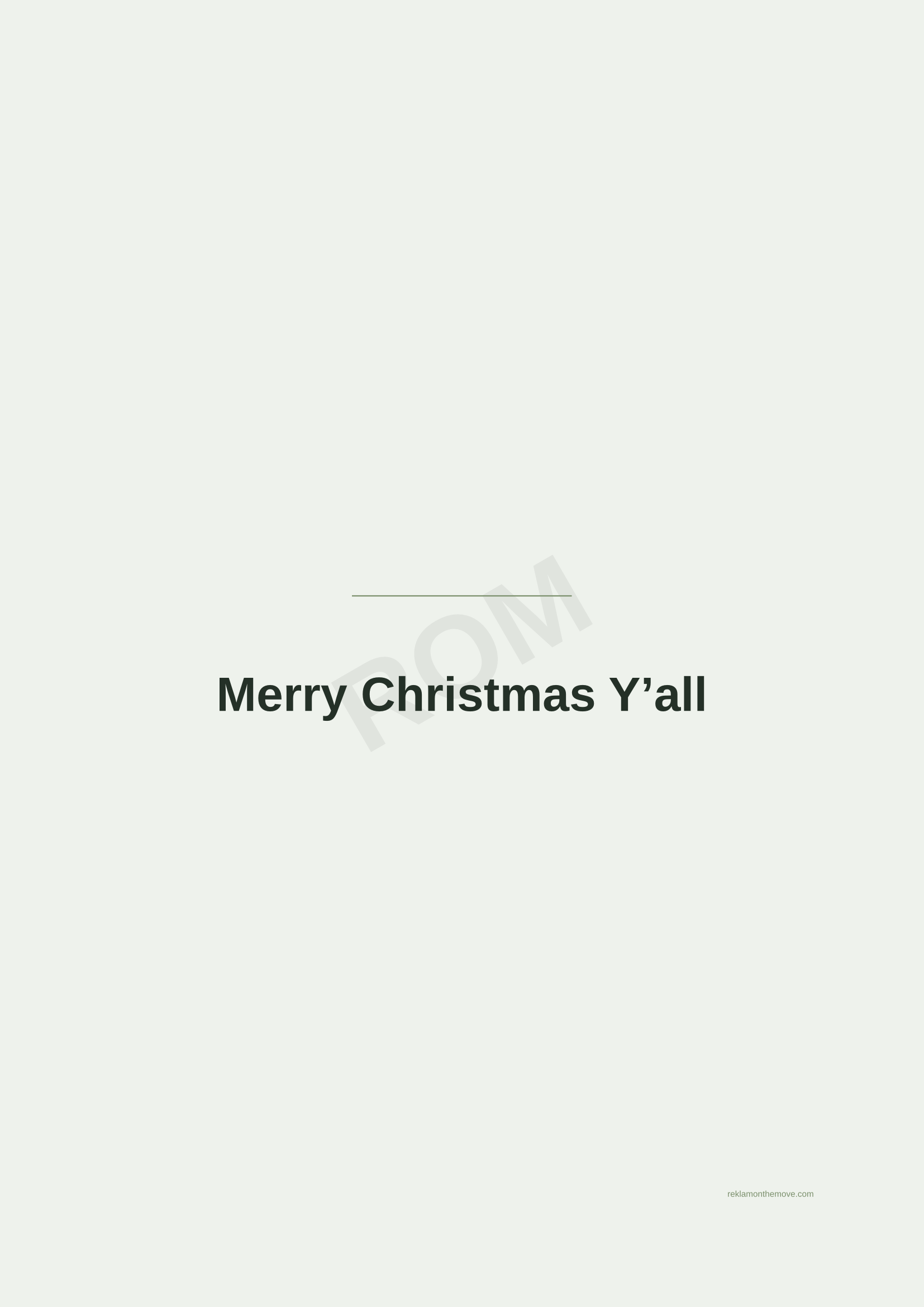 Merry Christmas Y'all · Adaçayı — ROM dijital ürün önizlemesi (filigranlı)