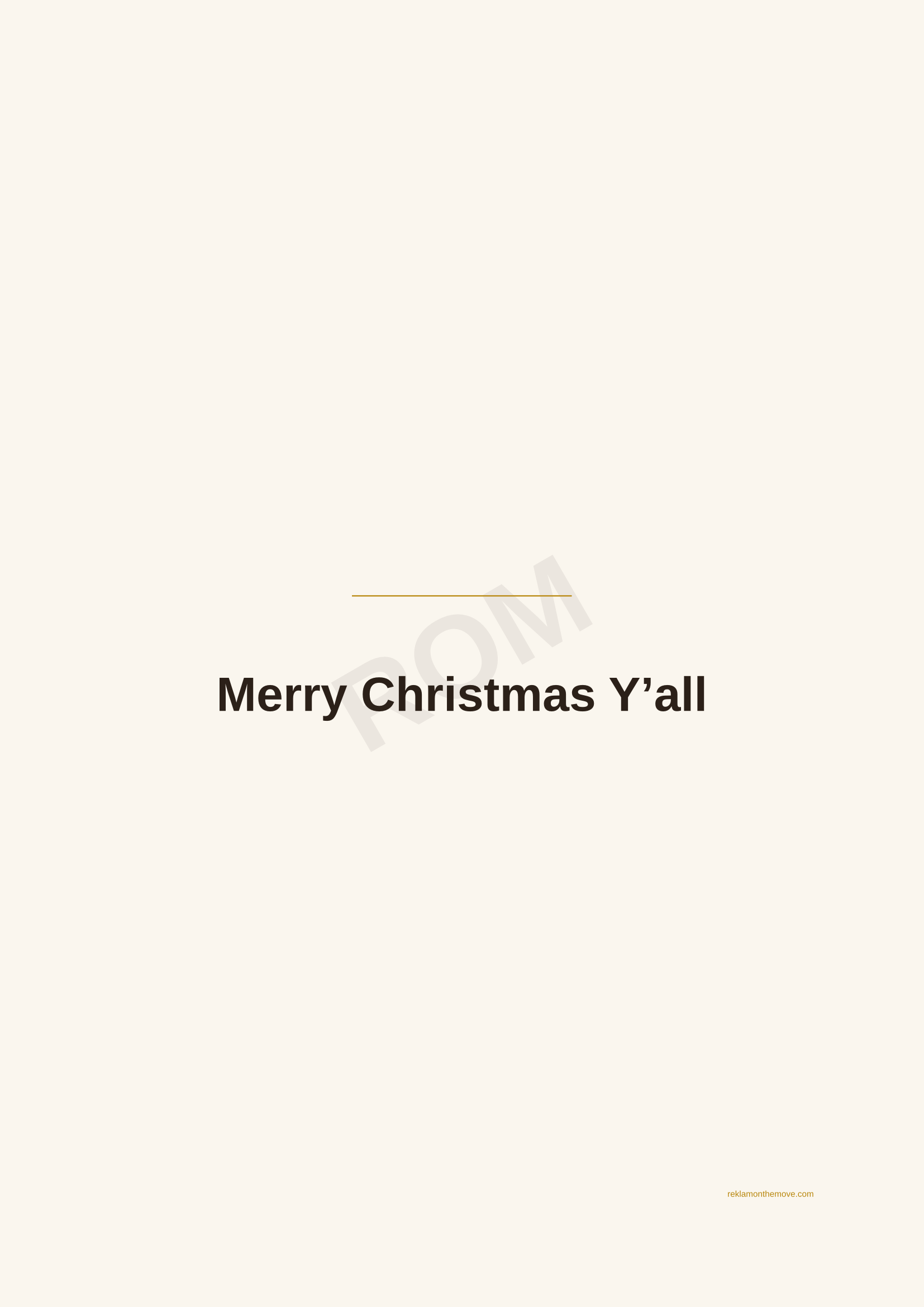 Merry Christmas Y'all · Espresso — ROM dijital ürün önizlemesi (filigranlı)