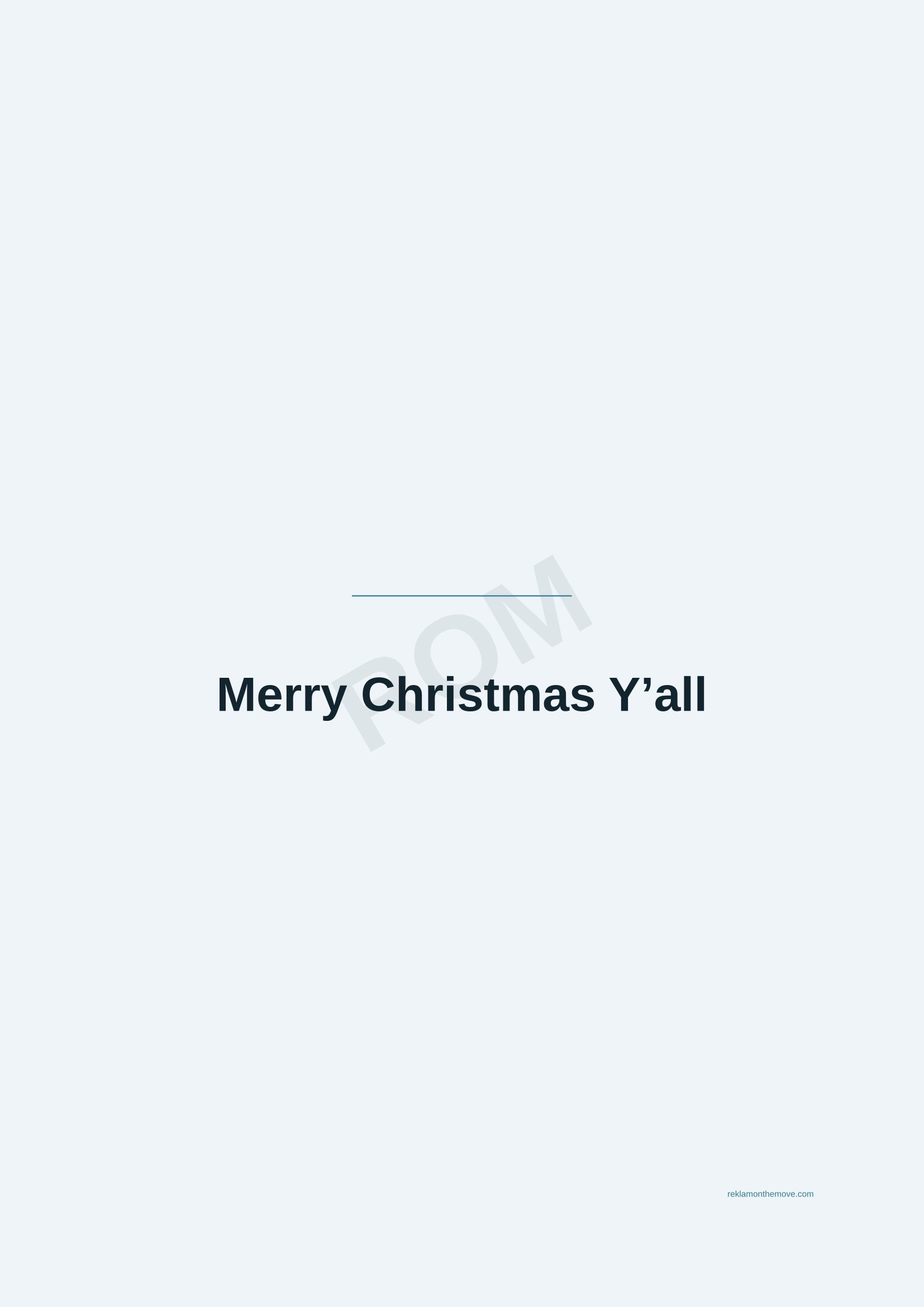 Merry Christmas Y'all · Okyanus — ROM dijital ürün önizlemesi (filigranlı)
