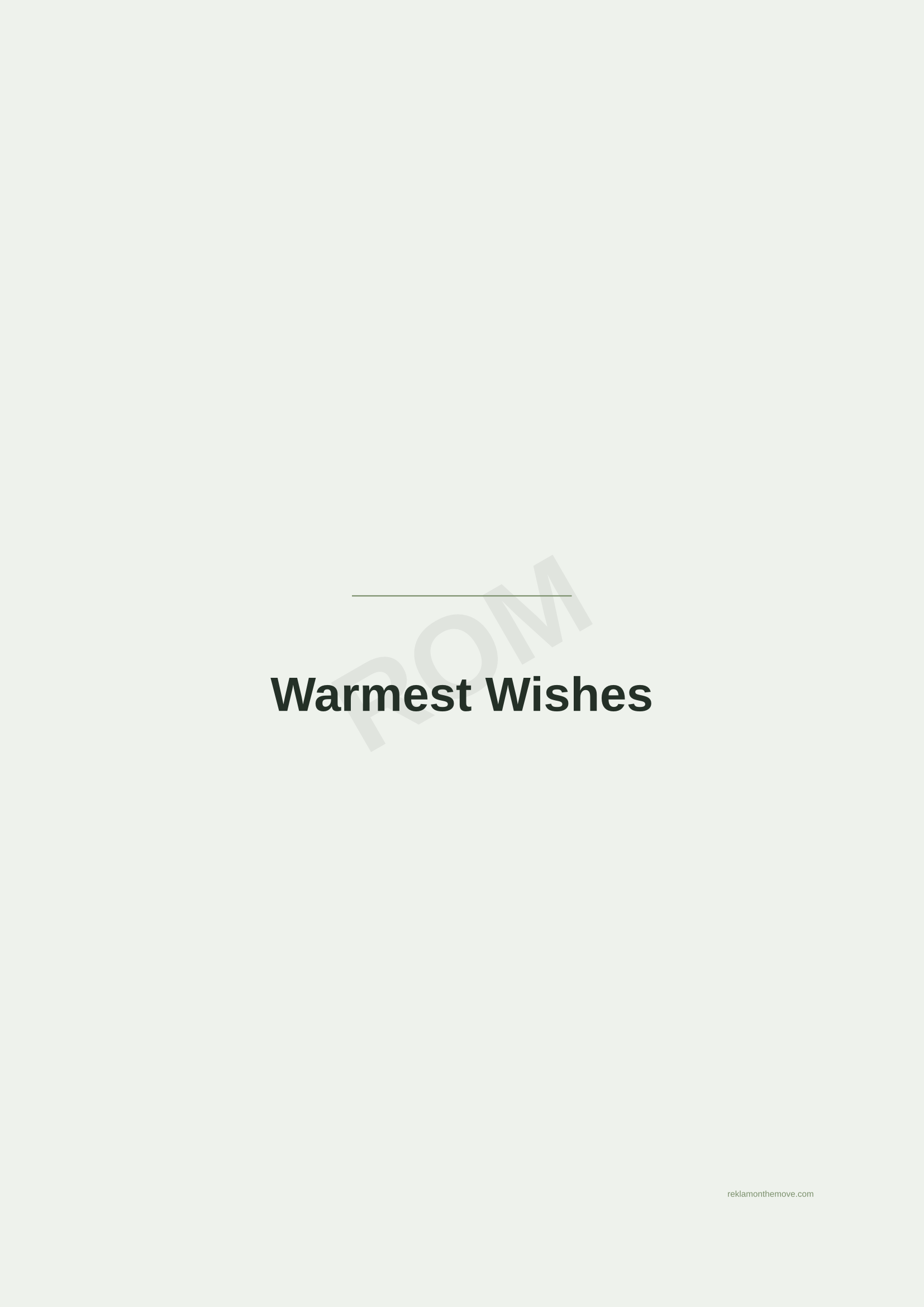 Warmest Wishes · Adaçayı — ROM dijital ürün önizlemesi (filigranlı)