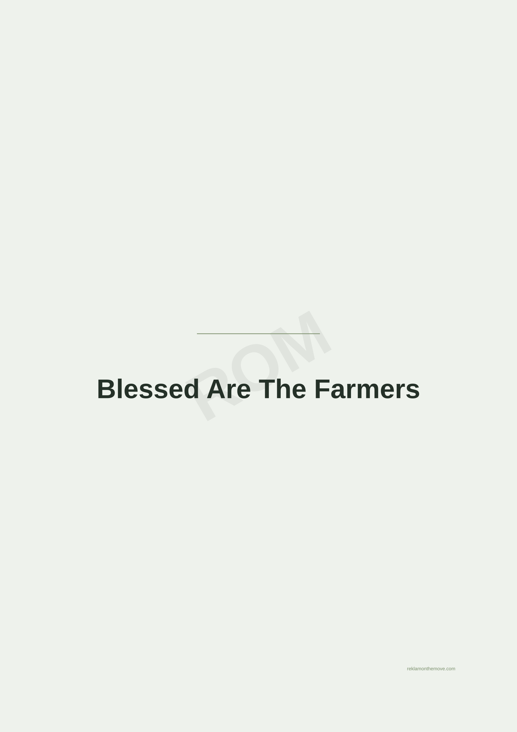 Blessed Are The Farmers · Adaçayı — ROM dijital ürün önizlemesi (filigranlı)
