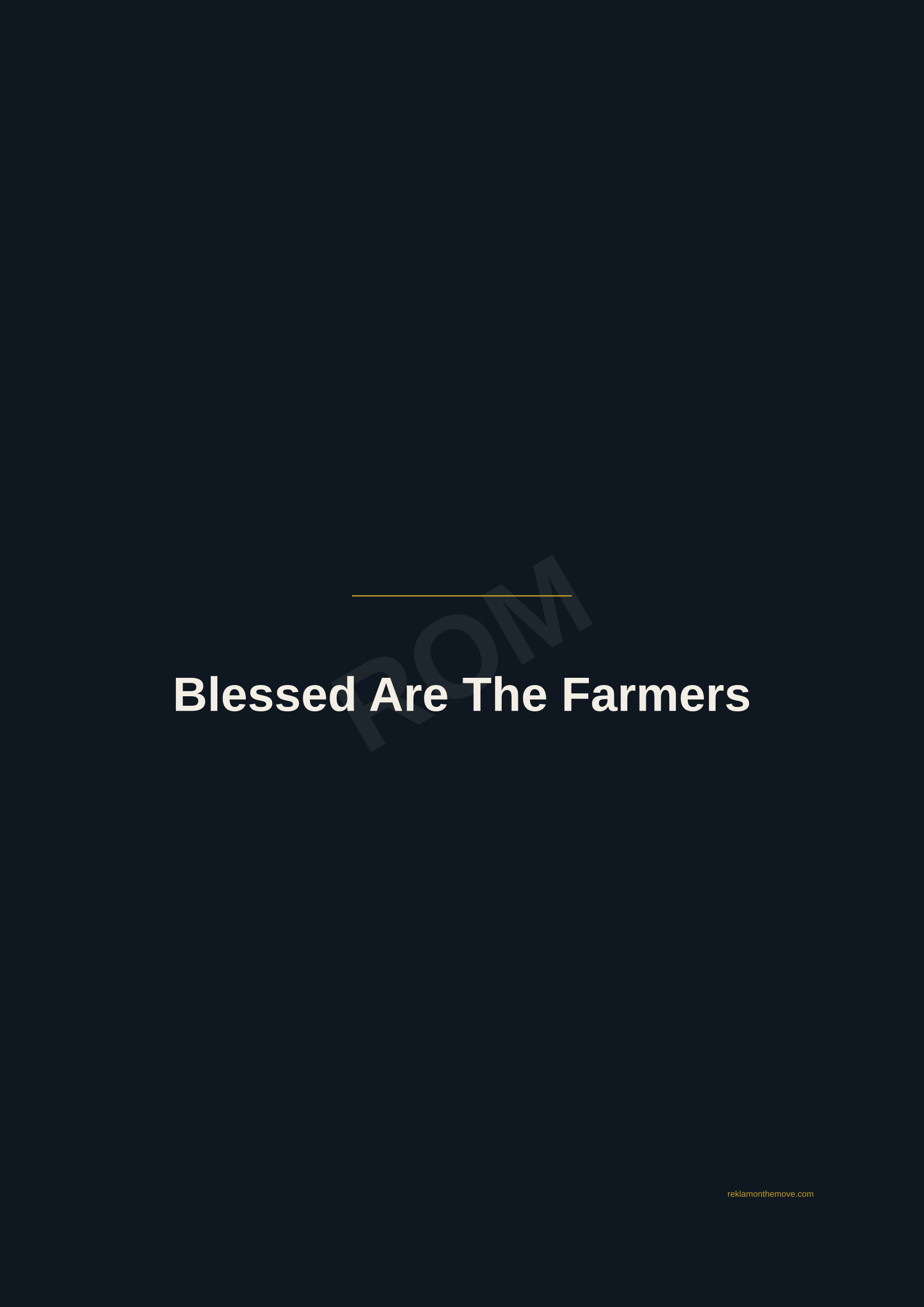Blessed Are The Farmers · Gece — ROM dijital ürün önizlemesi (filigranlı)