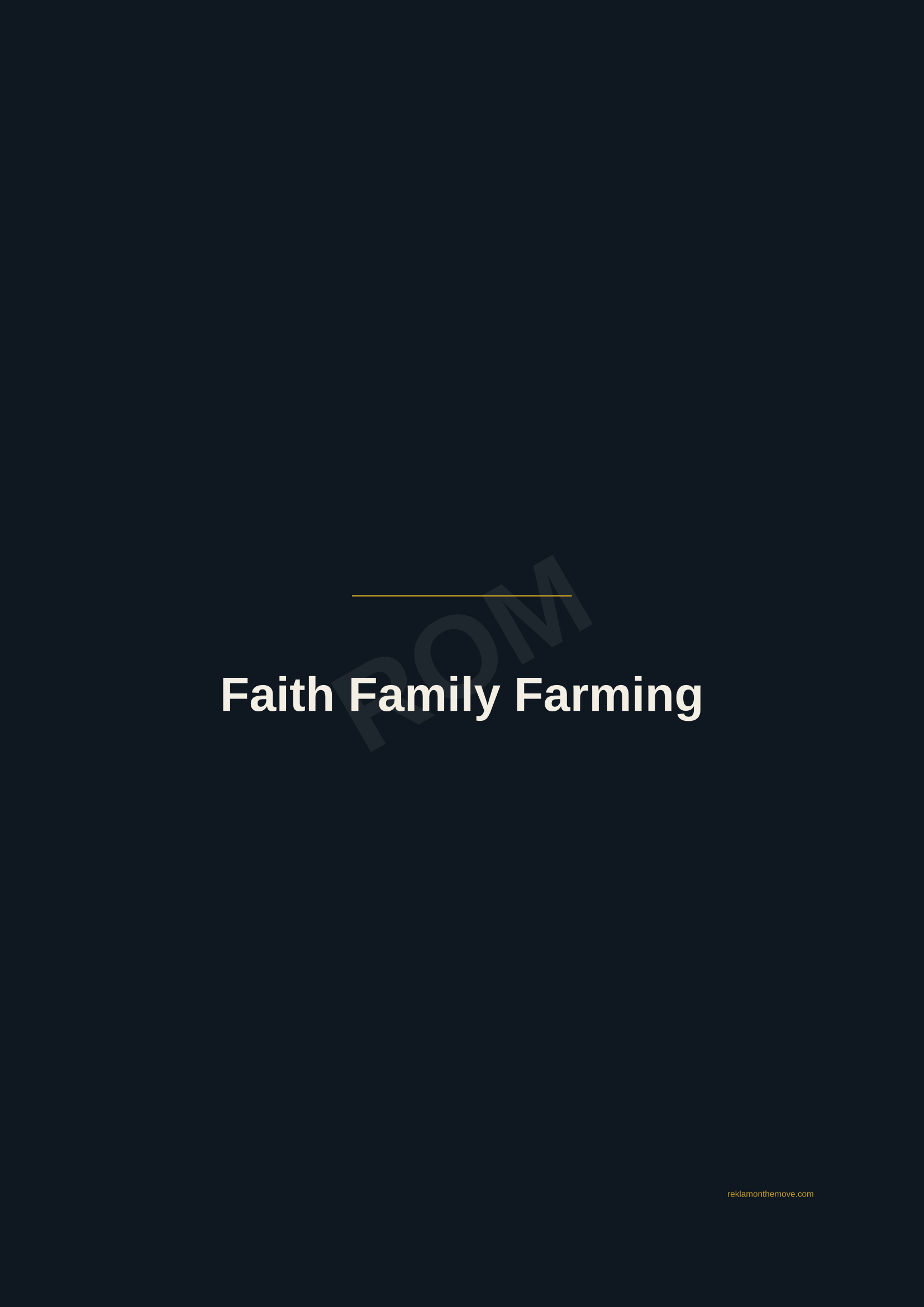 Faith Family Farming · Gece — ROM dijital ürün önizlemesi (filigranlı)