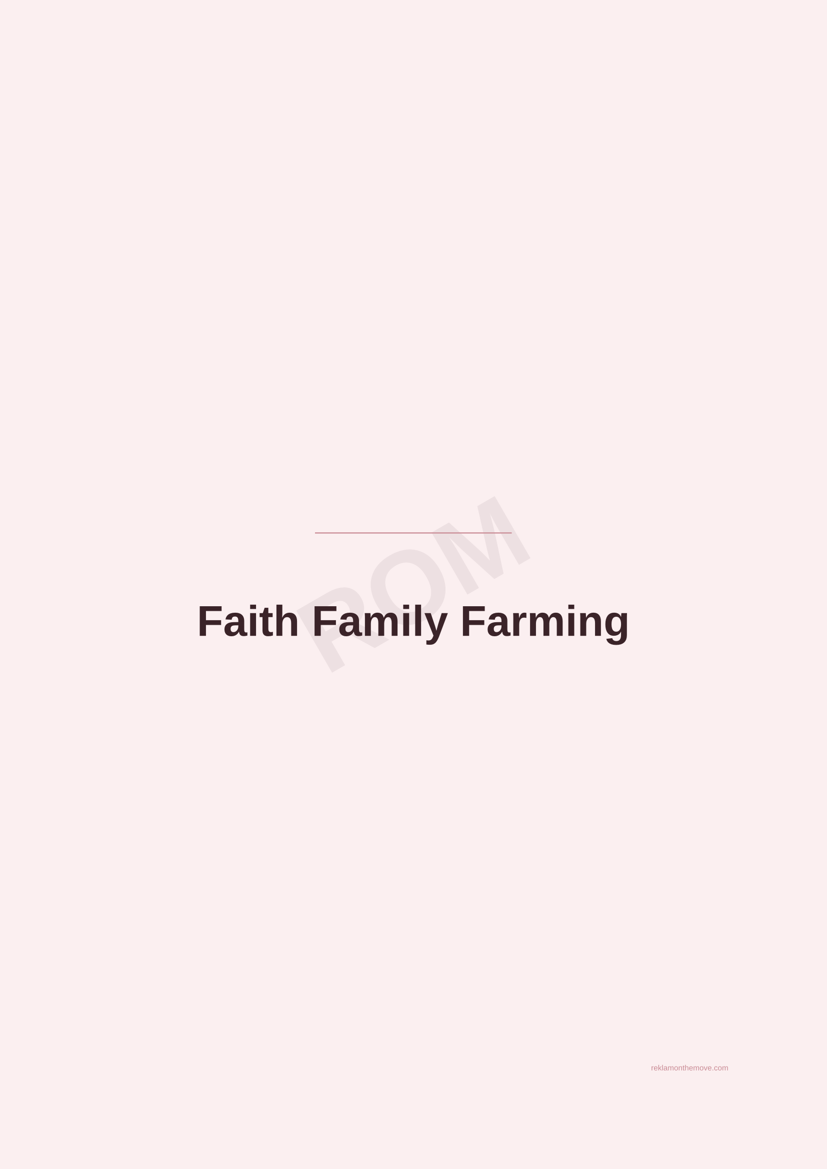 Faith Family Farming · Gül — ROM dijital ürün önizlemesi (filigranlı)
