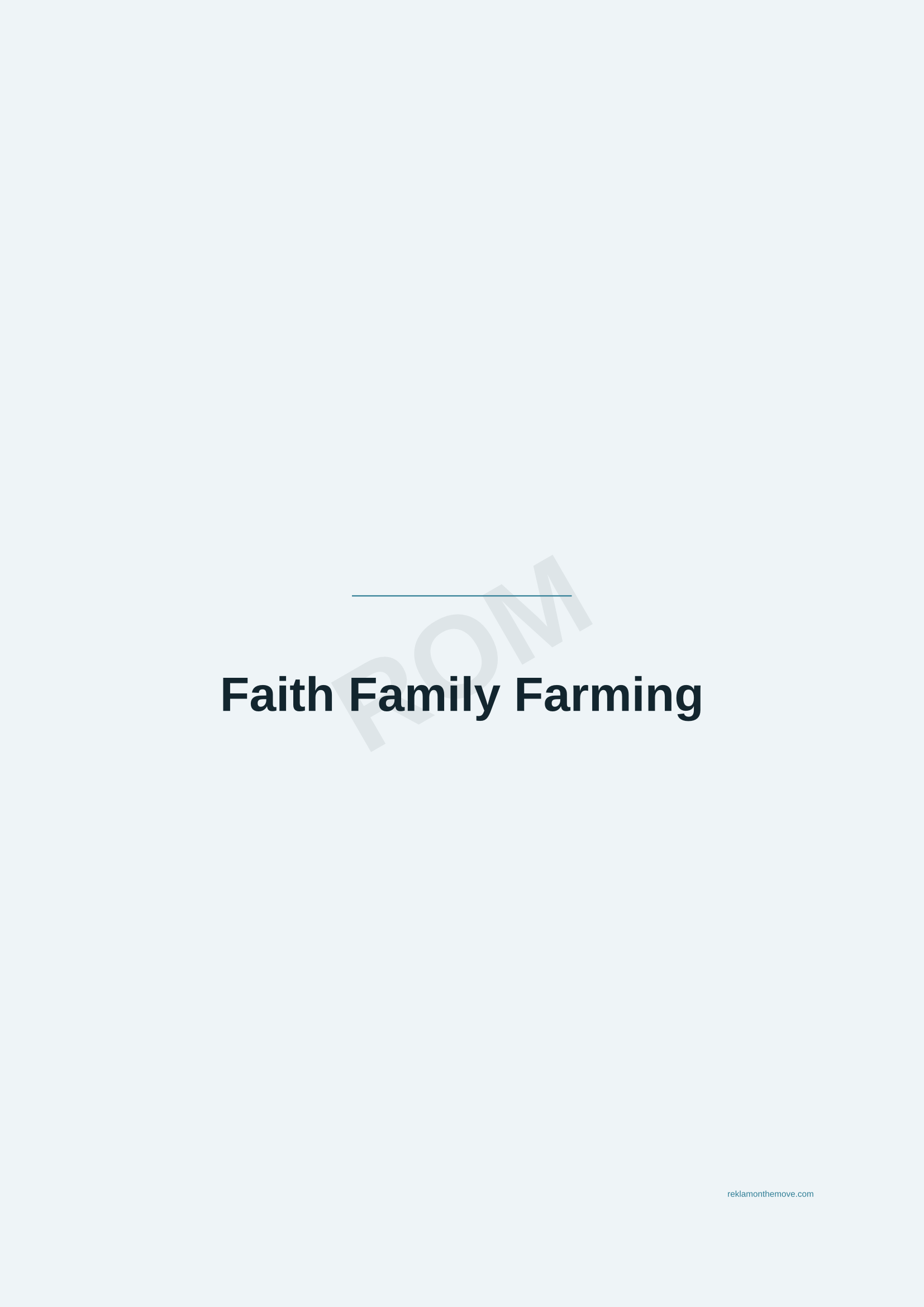 Faith Family Farming · Okyanus — ROM dijital ürün önizlemesi (filigranlı)