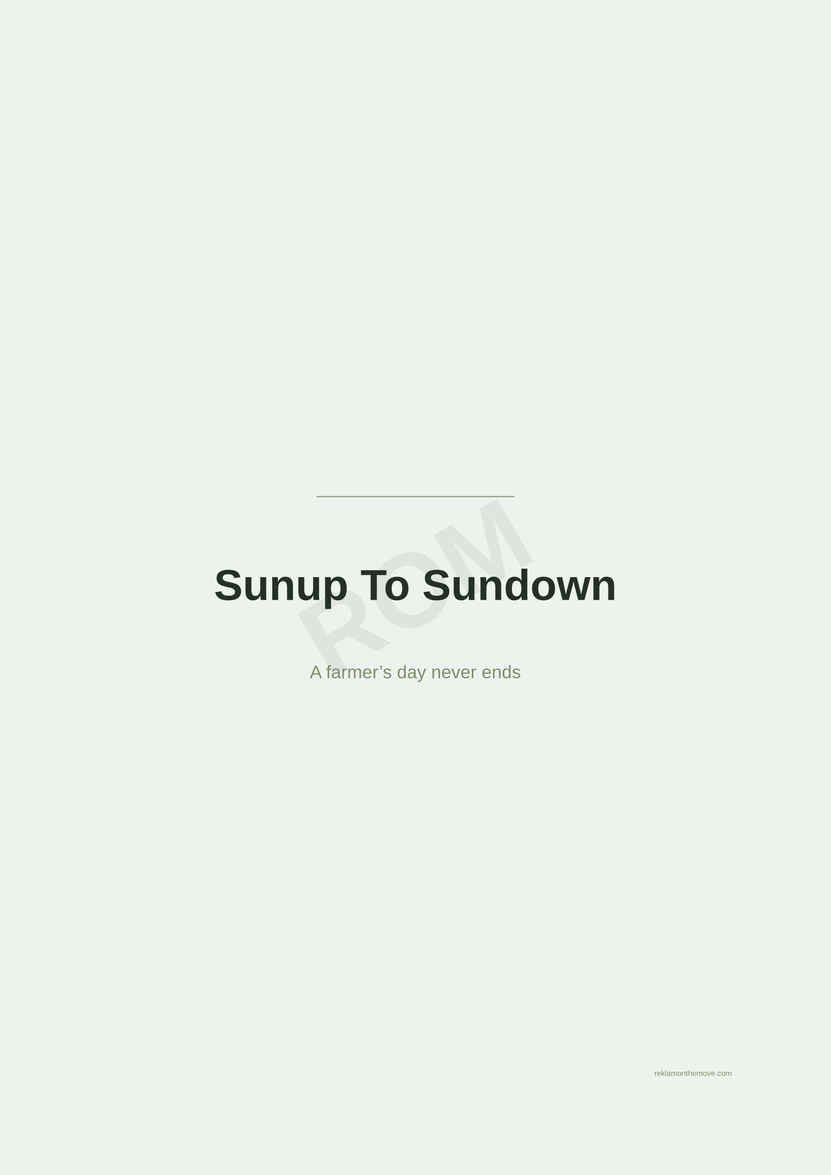 Sunup To Sundown · Adaçayı — ROM dijital ürün önizlemesi (filigranlı)