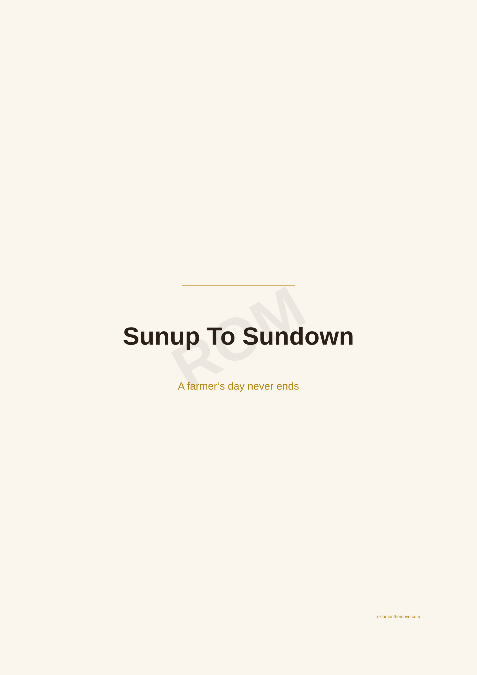 Sunup To Sundown · Espresso — ROM dijital ürün önizlemesi (filigranlı)