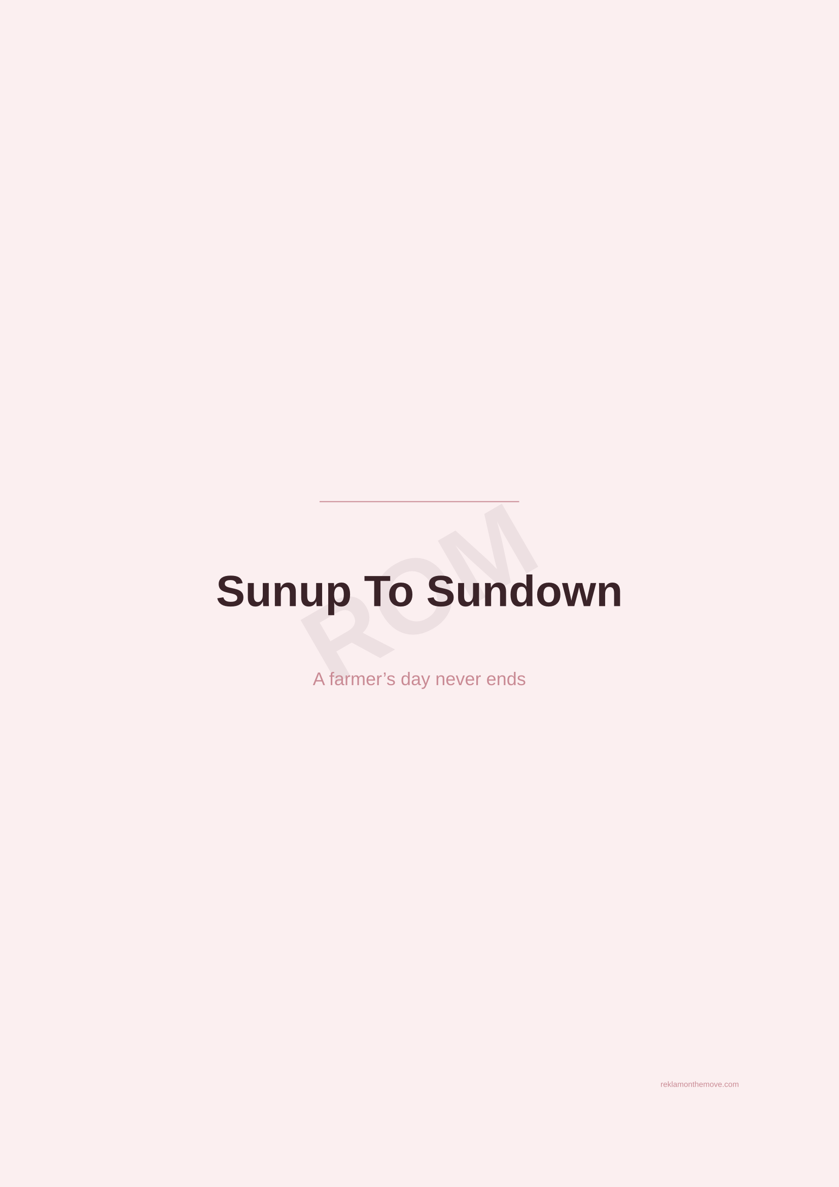 Sunup To Sundown · Gül — ROM dijital ürün önizlemesi (filigranlı)