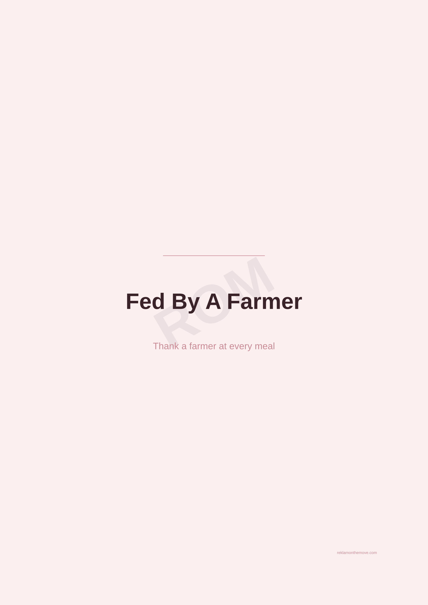 Fed By A Farmer · Gül — ROM dijital ürün önizlemesi (filigranlı)