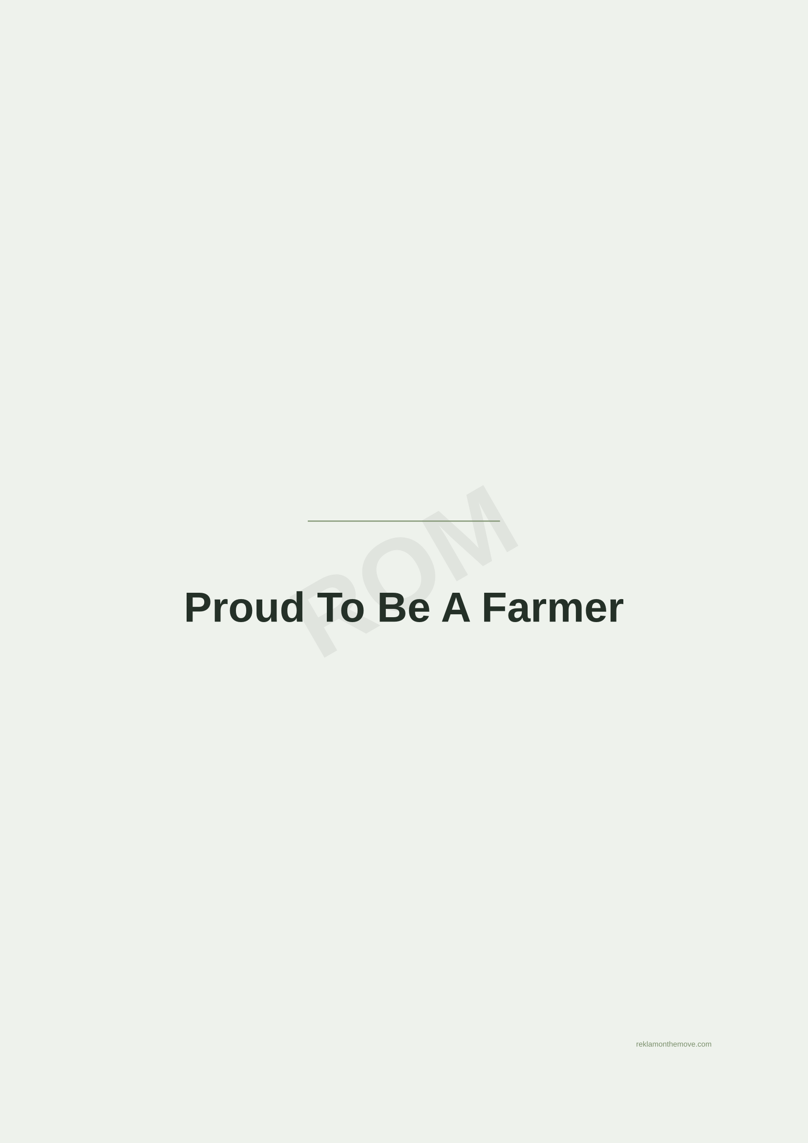 Proud To Be A Farmer · Adaçayı — ROM dijital ürün önizlemesi (filigranlı)