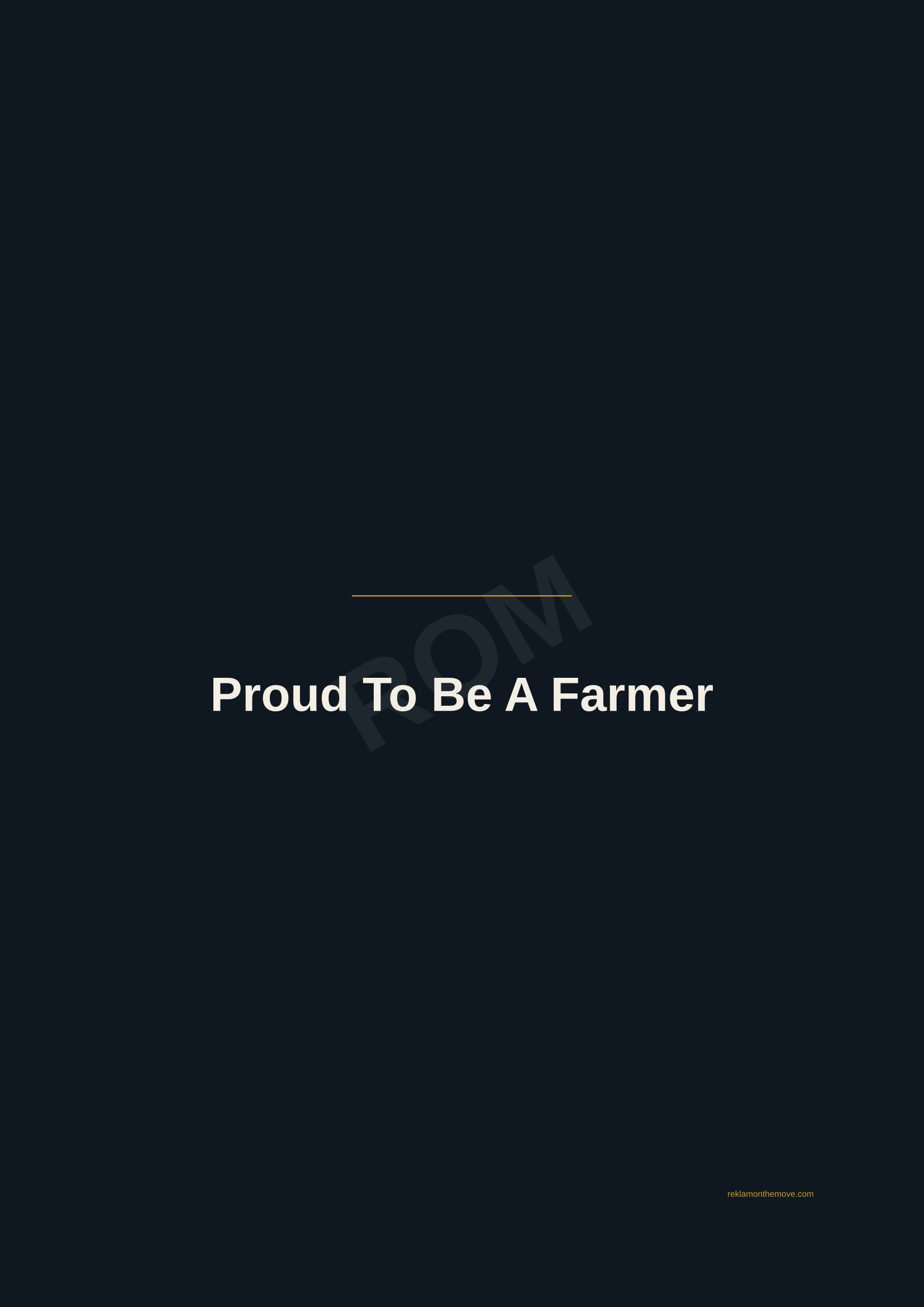 Proud To Be A Farmer · Gece — ROM dijital ürün önizlemesi (filigranlı)