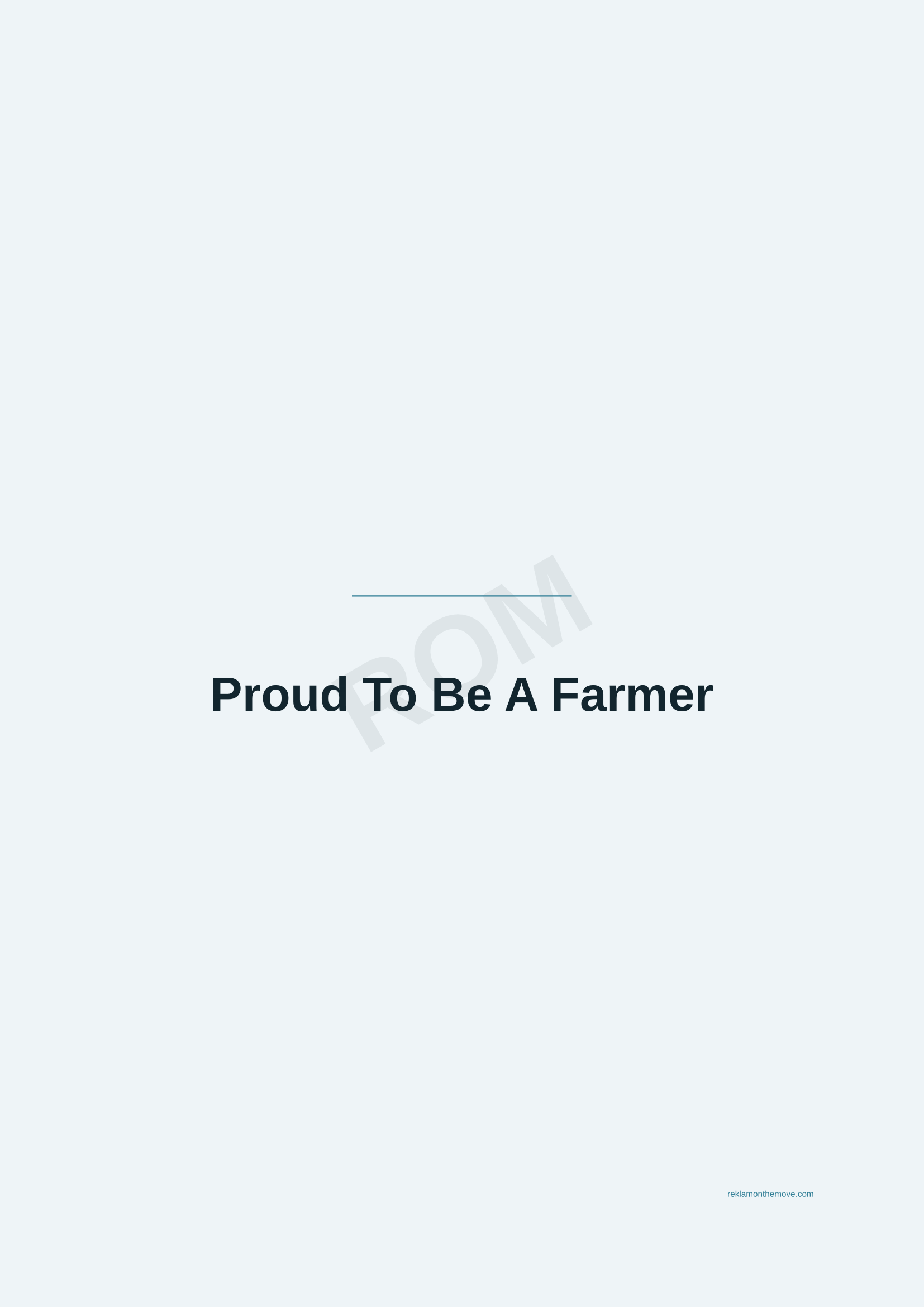 Proud To Be A Farmer · Okyanus — ROM dijital ürün önizlemesi (filigranlı)