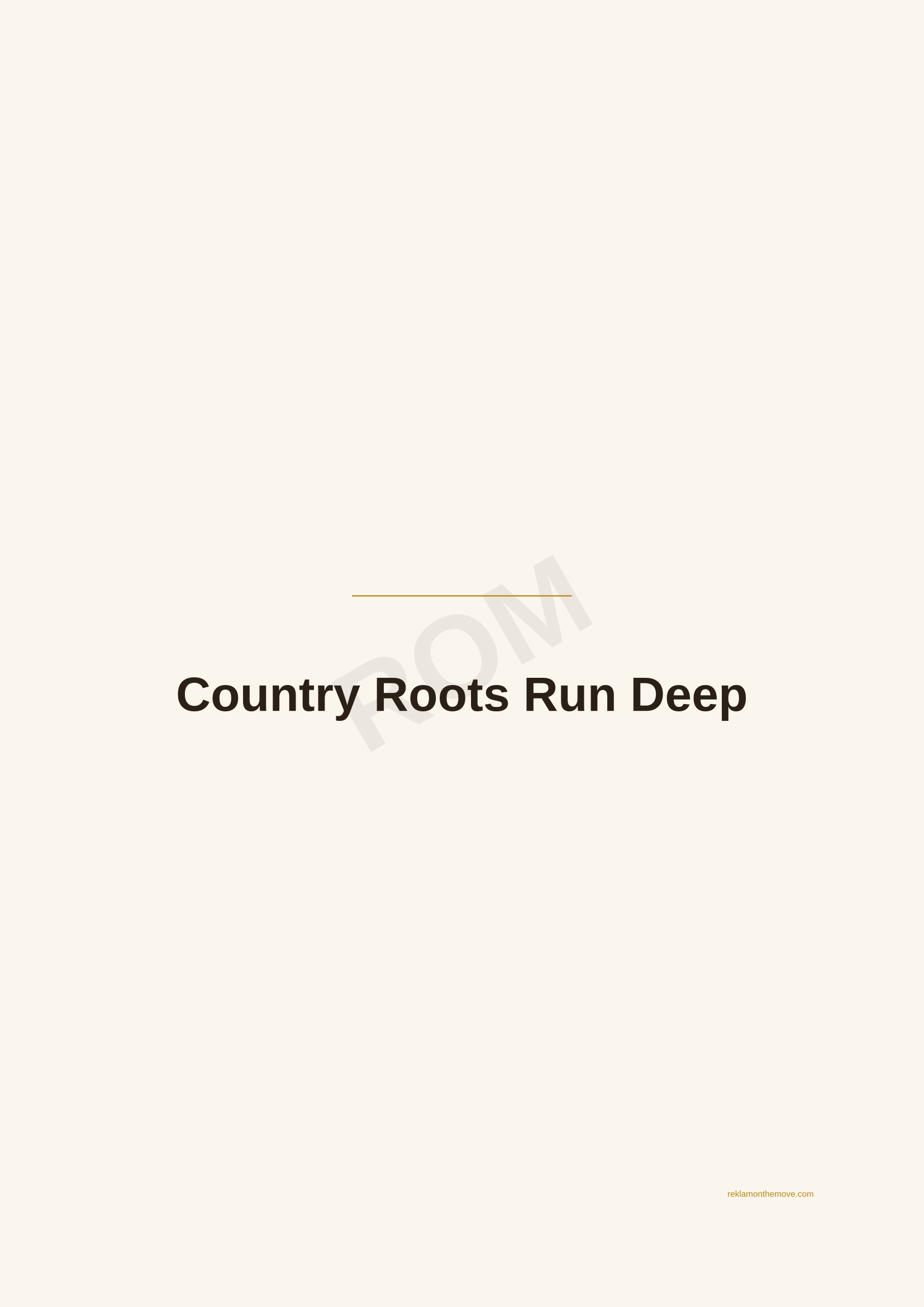 Country Roots Run Deep · Espresso — ROM dijital ürün önizlemesi (filigranlı)