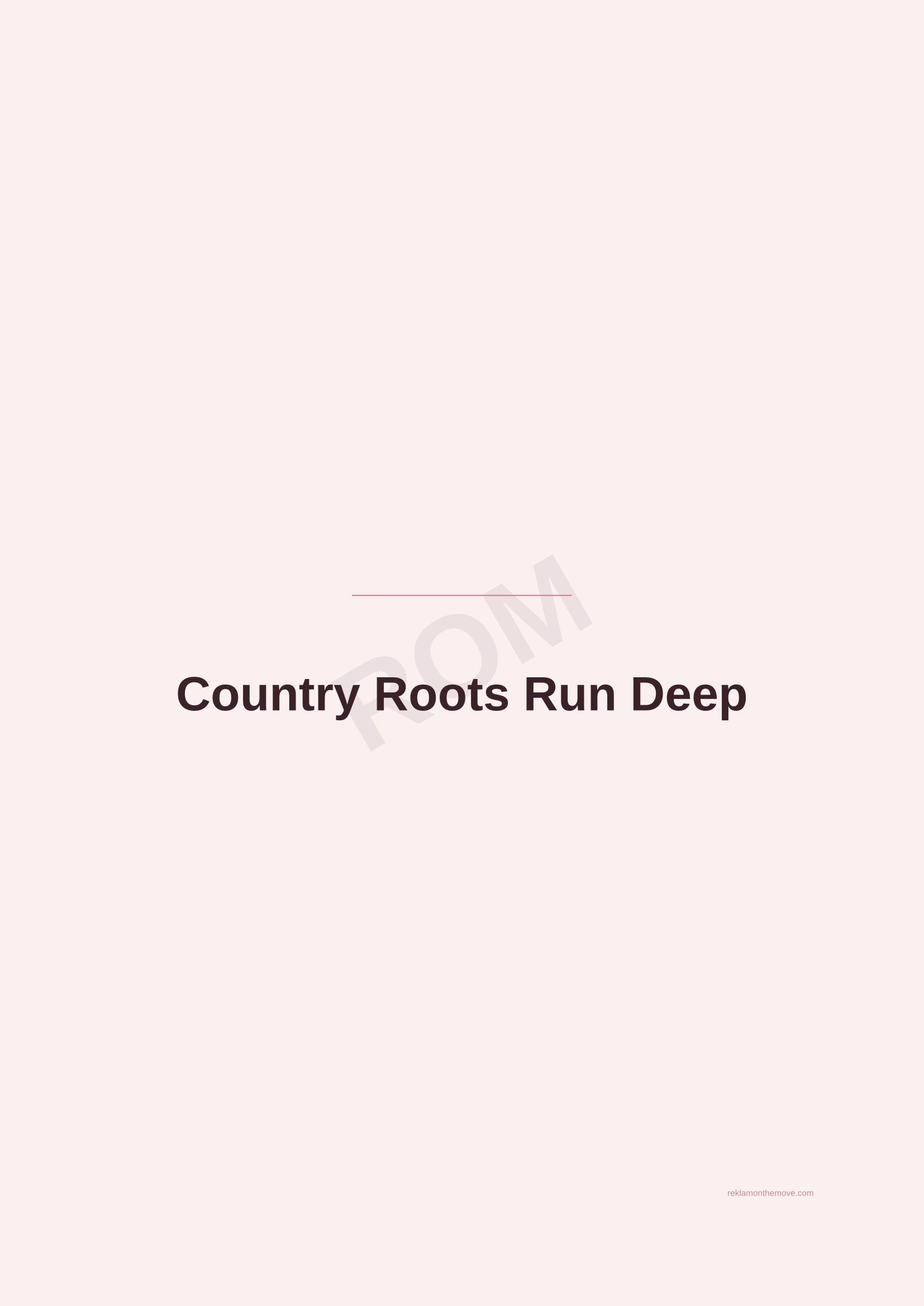 Country Roots Run Deep · Gül — ROM dijital ürün önizlemesi (filigranlı)