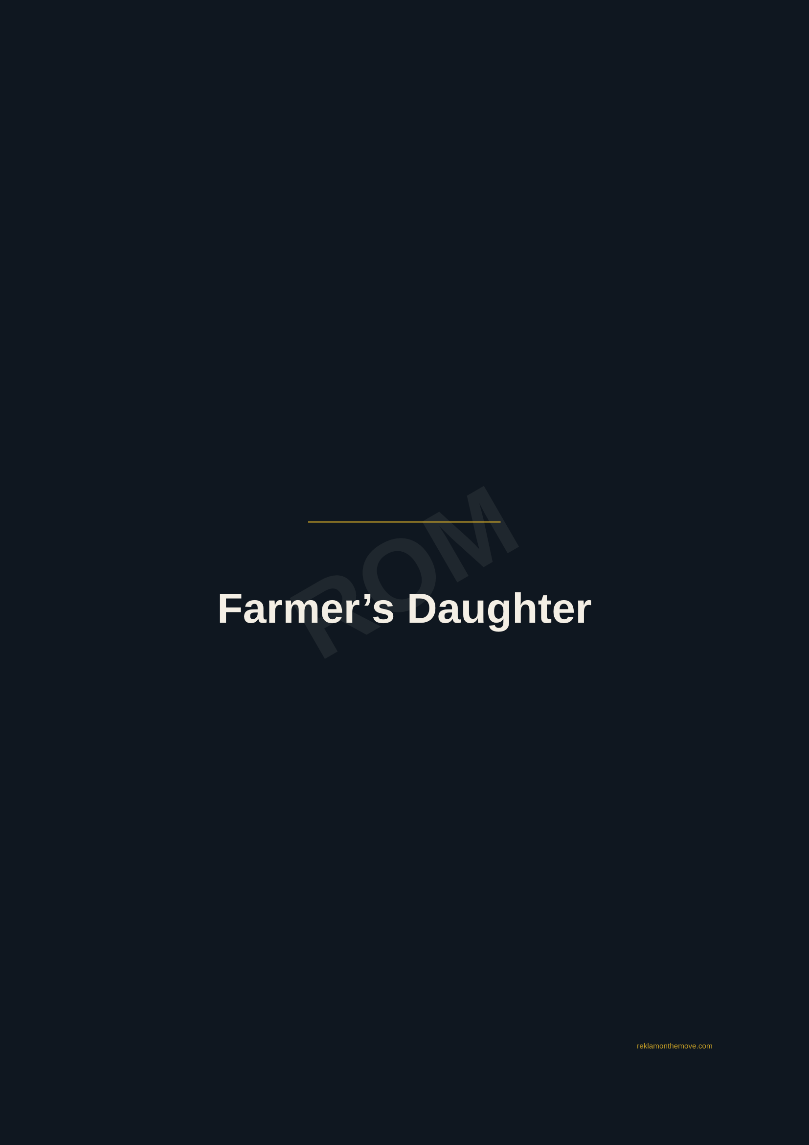 Farmer's Daughter · Gece — ROM dijital ürün önizlemesi (filigranlı)