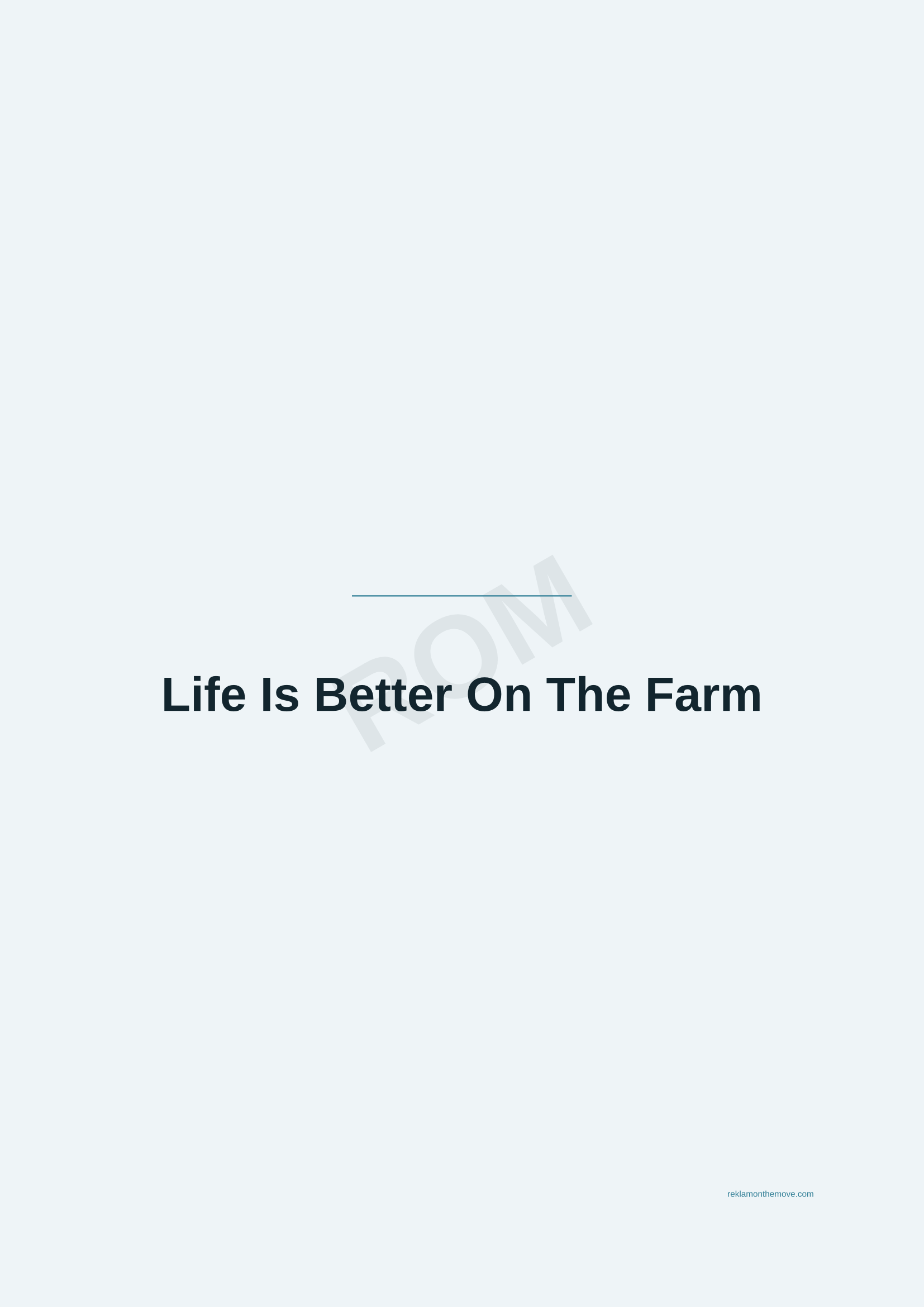 Life Is Better On The Farm · Okyanus — ROM dijital ürün önizlemesi (filigranlı)