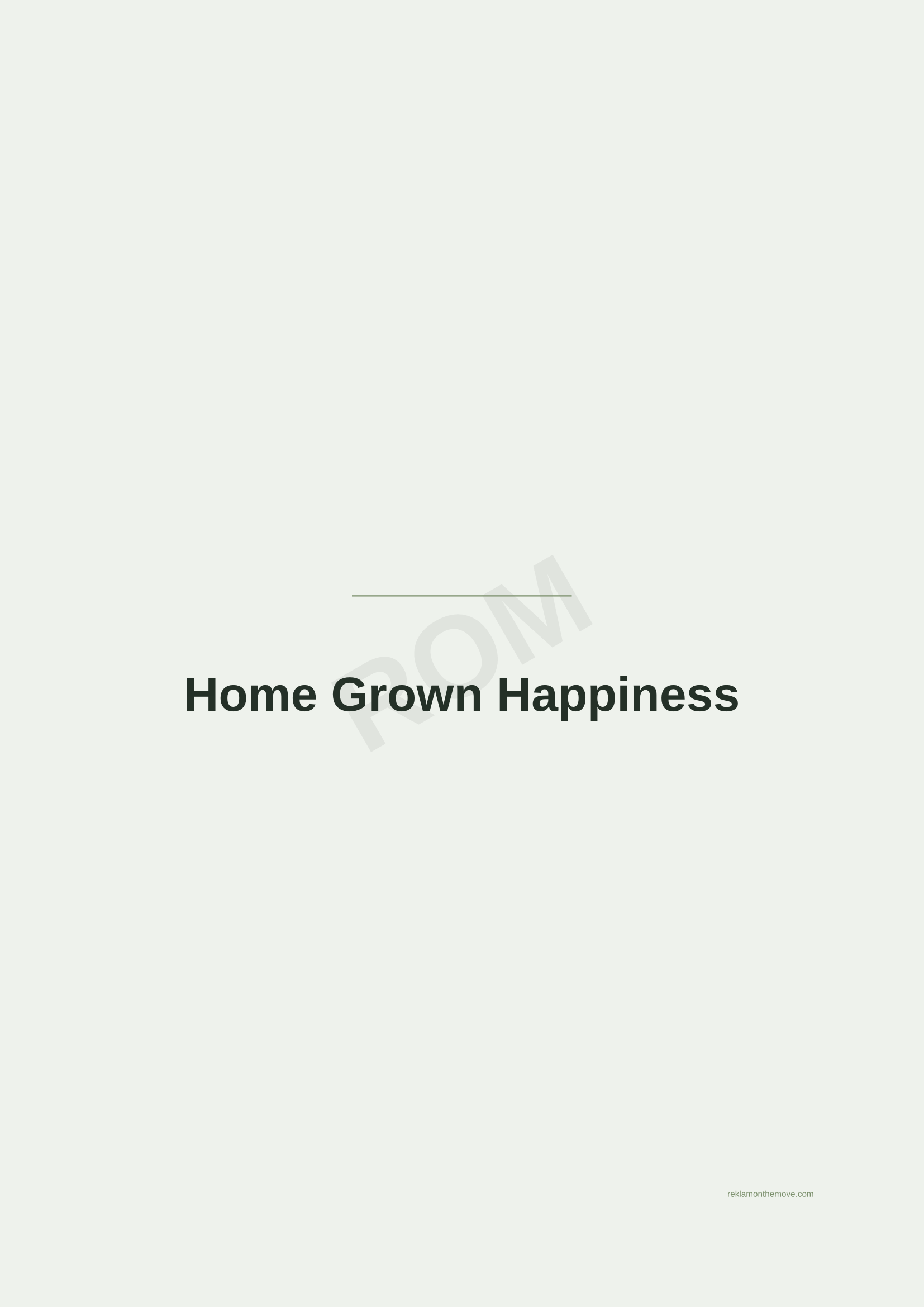 Home Grown Happiness · Adaçayı — ROM dijital ürün önizlemesi (filigranlı)