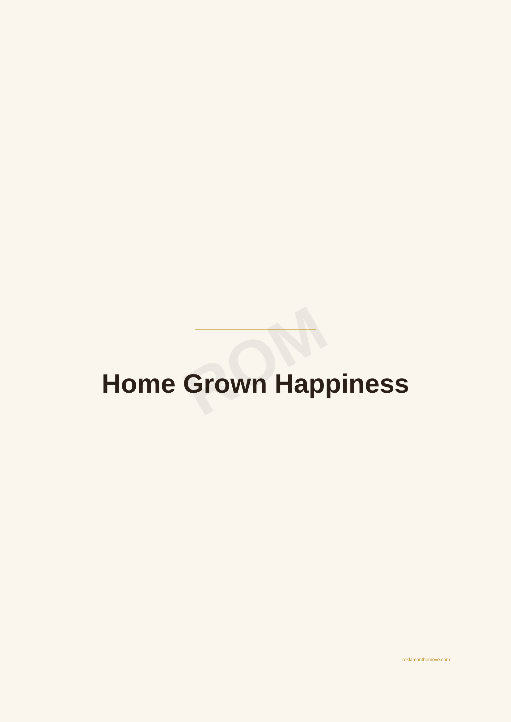 Home Grown Happiness · Espresso — ROM dijital ürün önizlemesi (filigranlı)