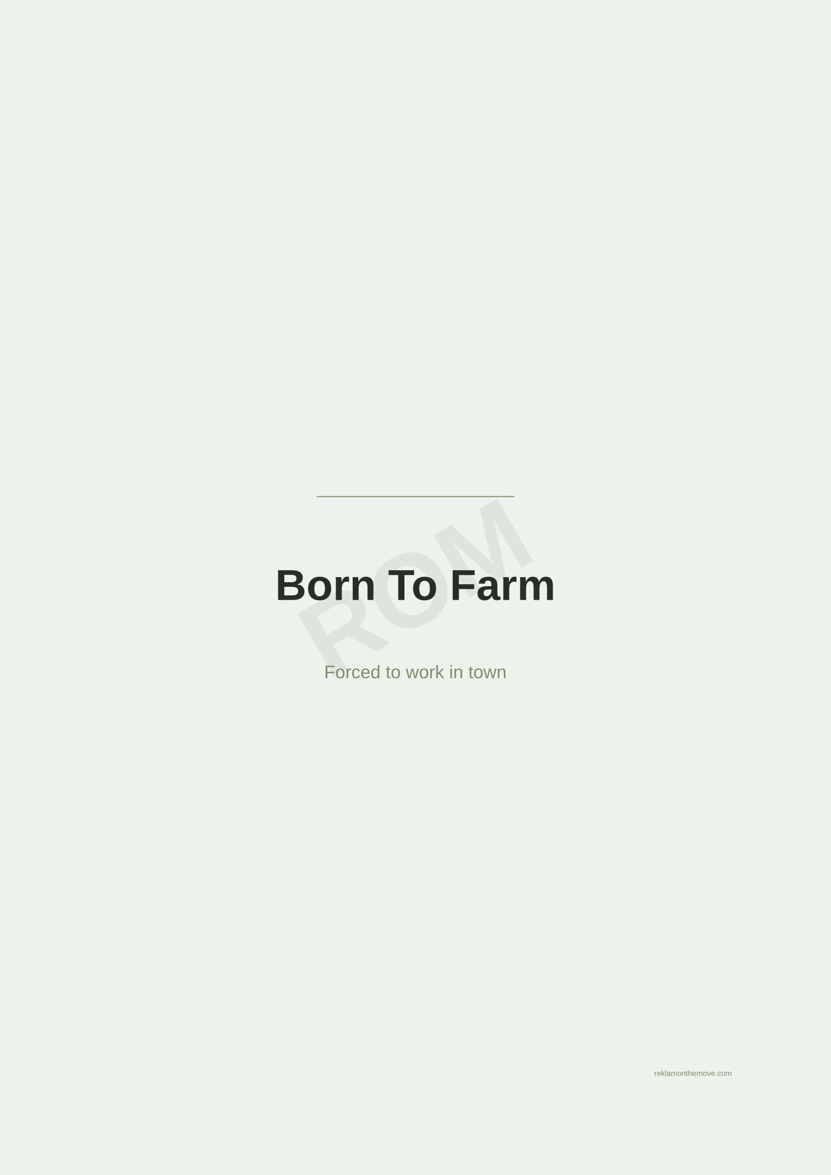 Born To Farm · Adaçayı — ROM dijital ürün önizlemesi (filigranlı)