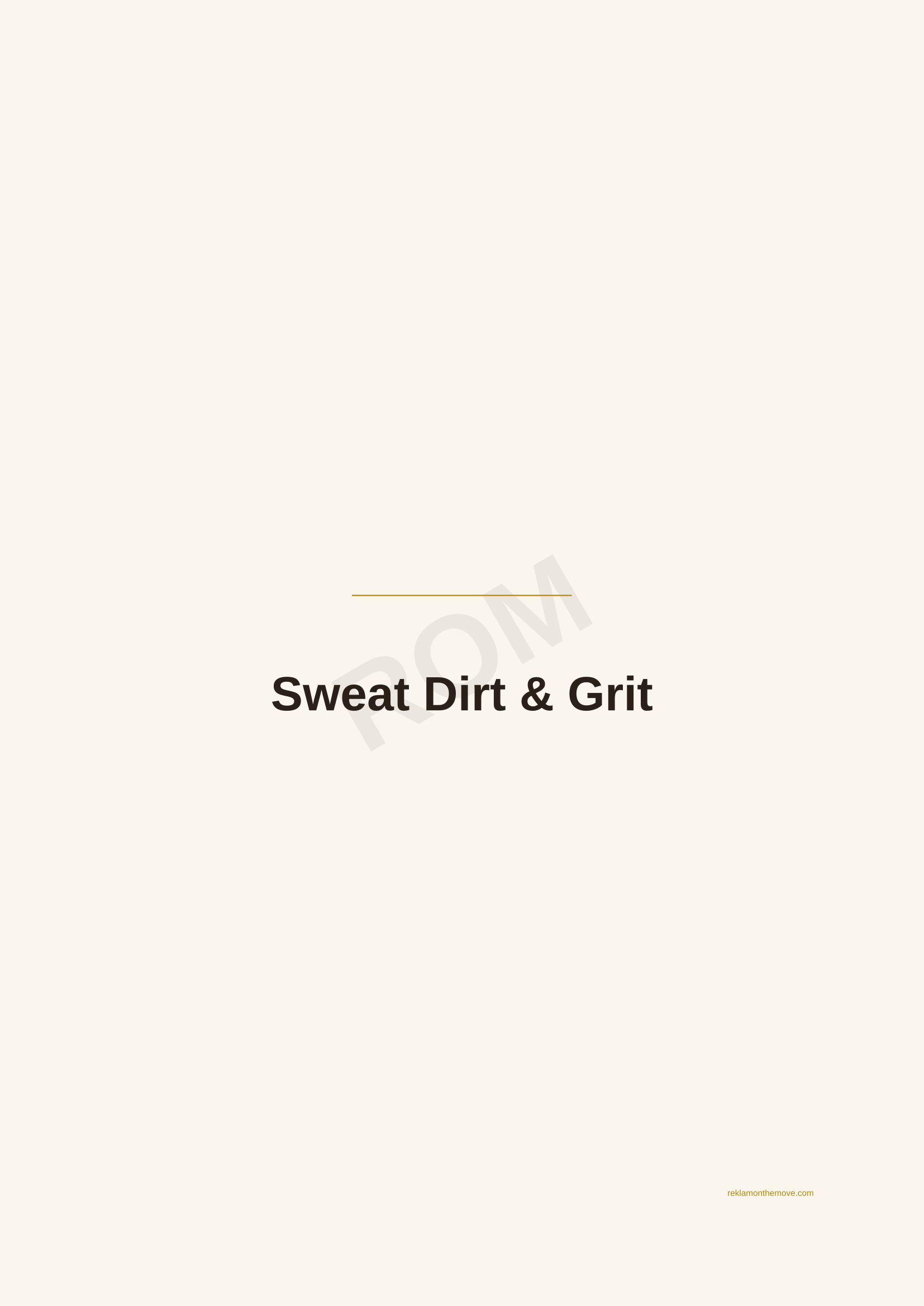 Sweat Dirt & Grit · Espresso — ROM dijital ürün önizlemesi (filigranlı)