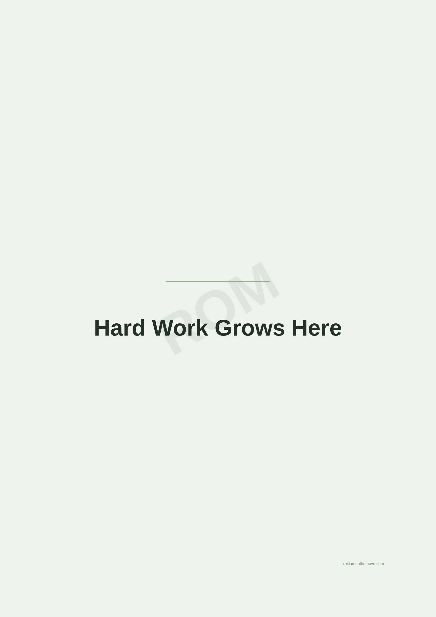 Hard Work Grows Here · Adaçayı — ROM dijital ürün önizlemesi (filigranlı)