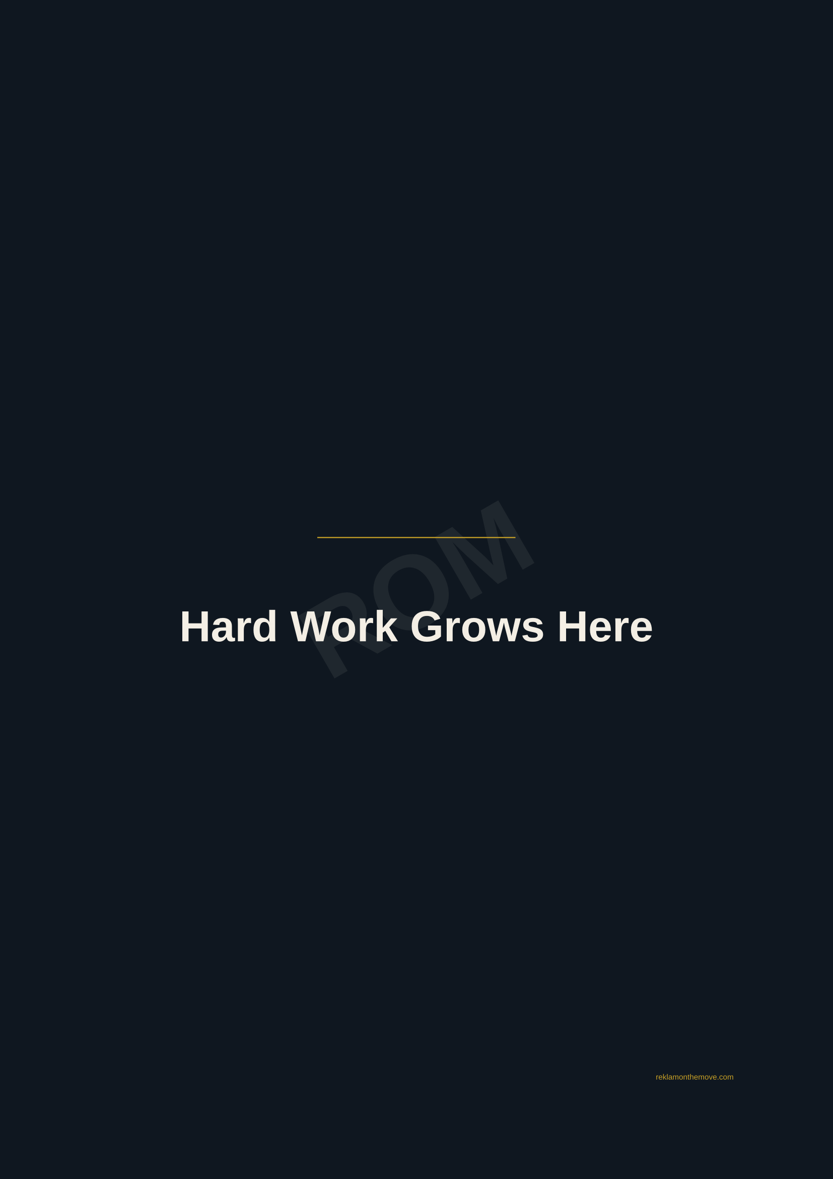 Hard Work Grows Here · Gece — ROM dijital ürün önizlemesi (filigranlı)