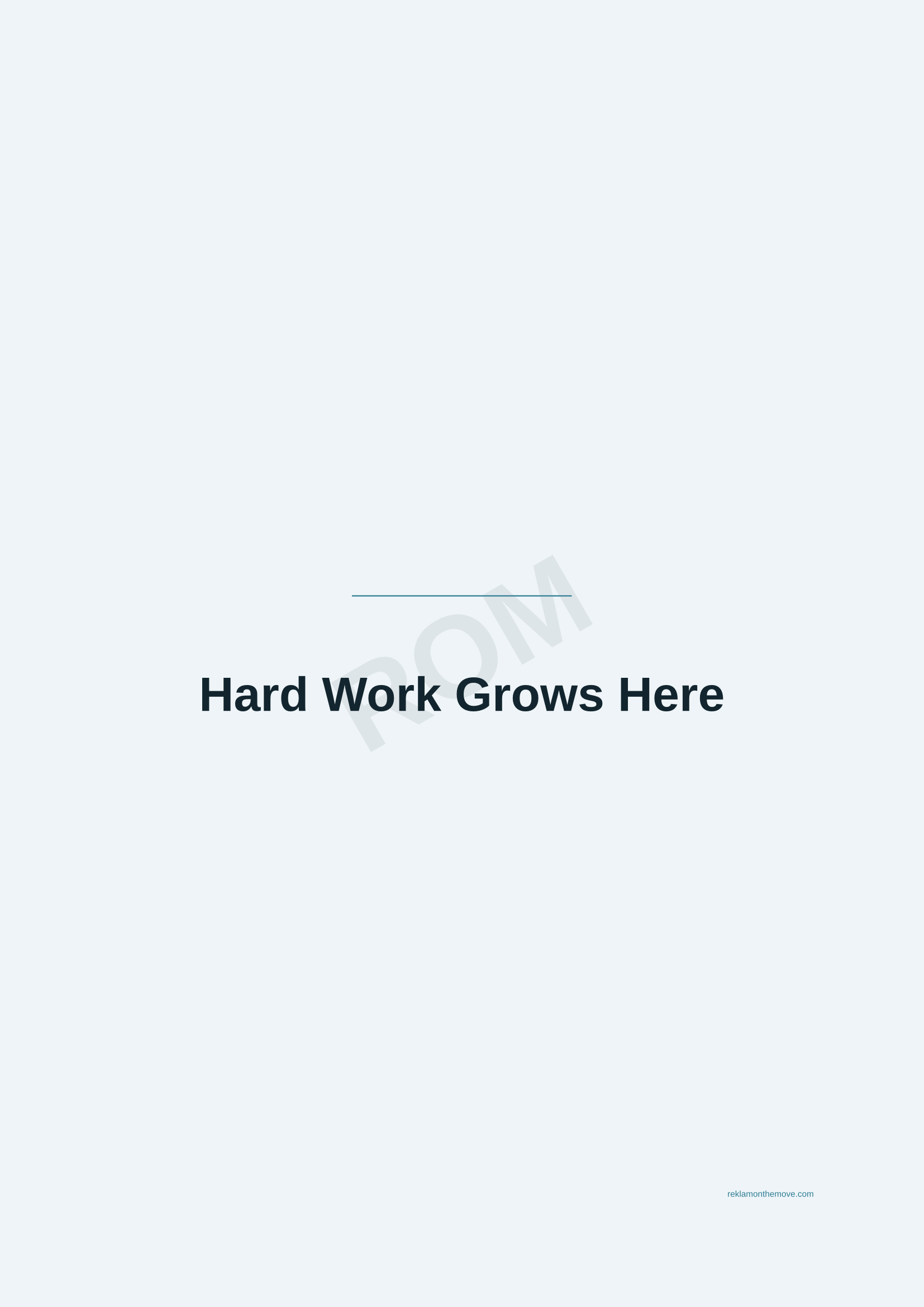 Hard Work Grows Here · Okyanus — ROM dijital ürün önizlemesi (filigranlı)
