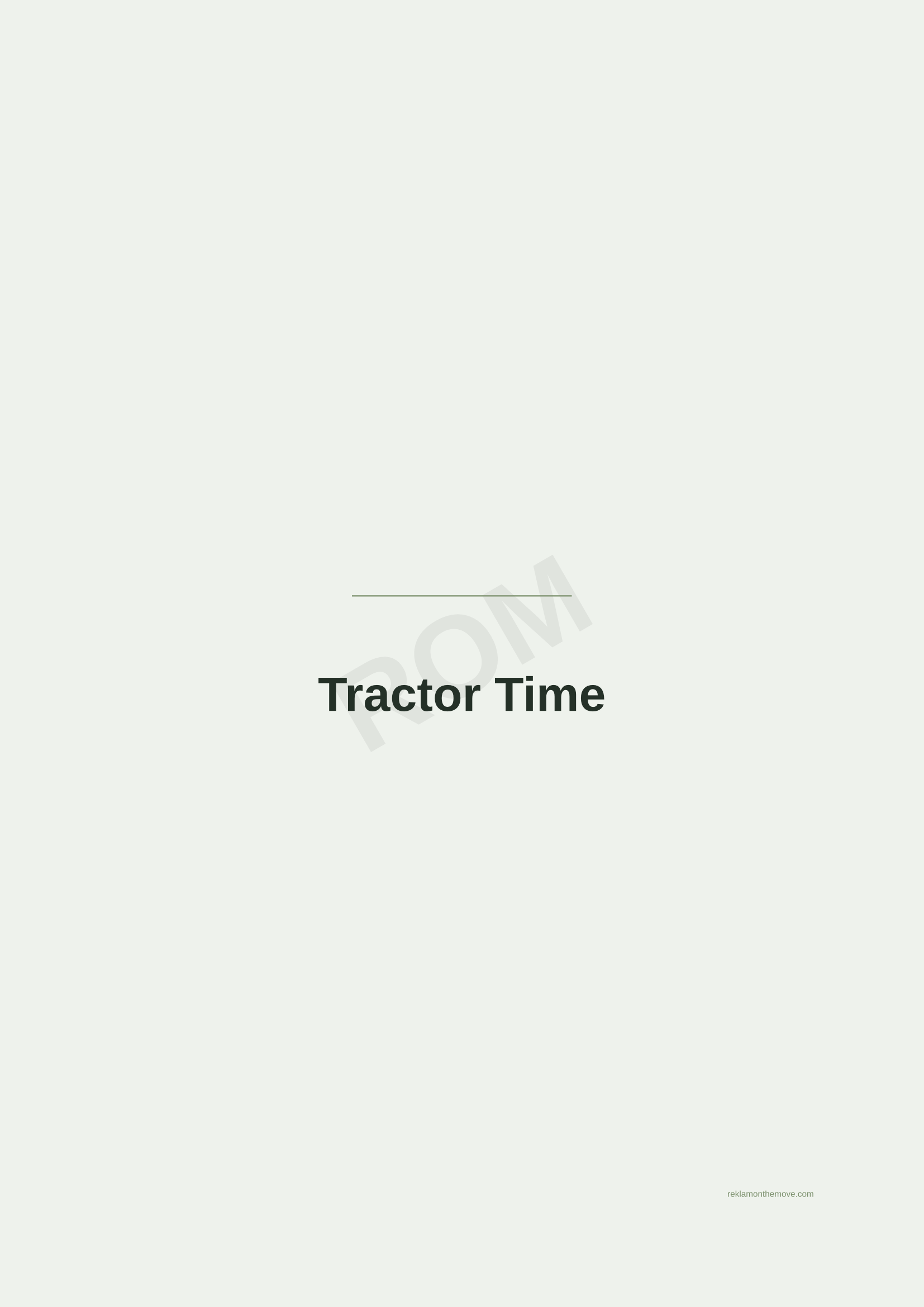 Tractor Time · Adaçayı — ROM dijital ürün önizlemesi (filigranlı)