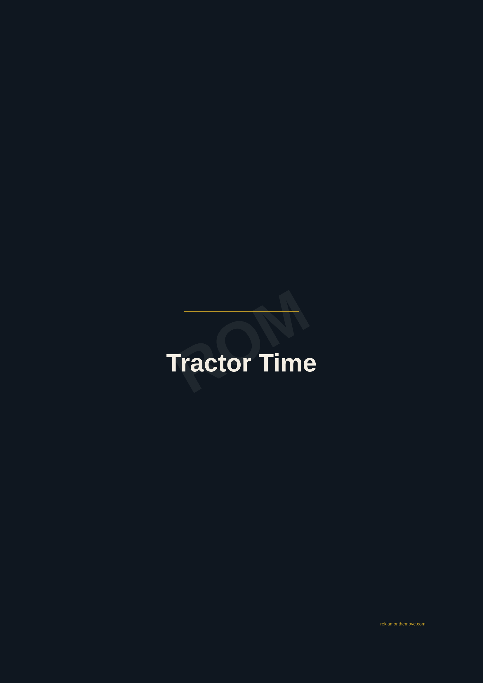 Tractor Time · Gece — ROM dijital ürün önizlemesi (filigranlı)