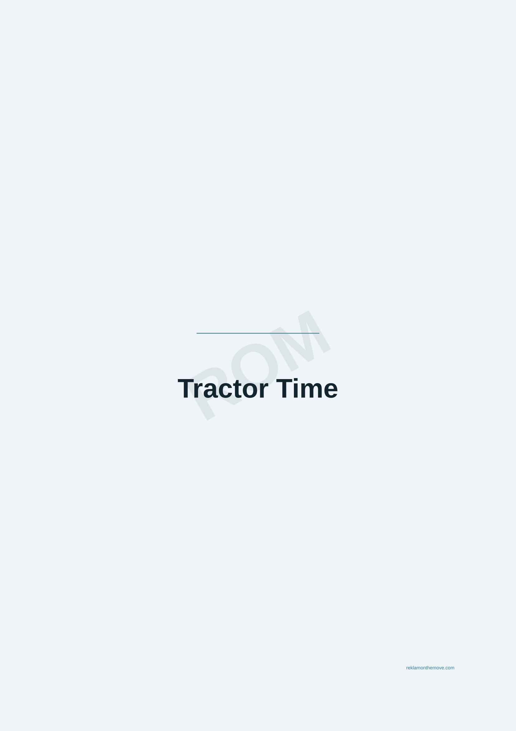 Tractor Time · Okyanus — ROM dijital ürün önizlemesi (filigranlı)