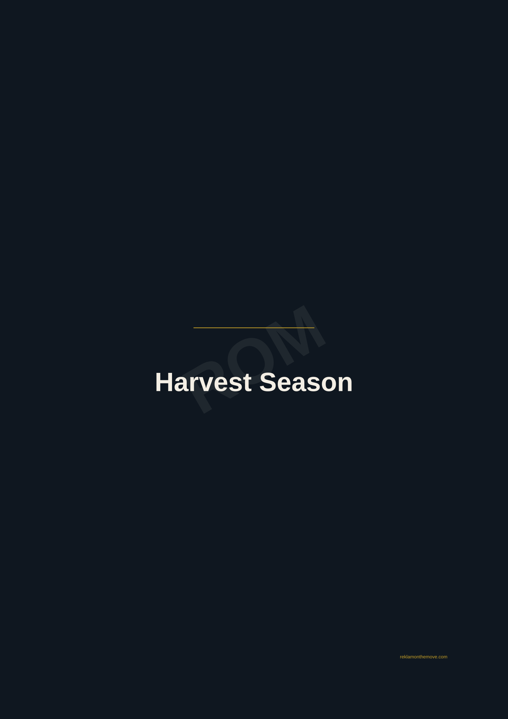 Harvest Season · Gece — ROM dijital ürün önizlemesi (filigranlı)