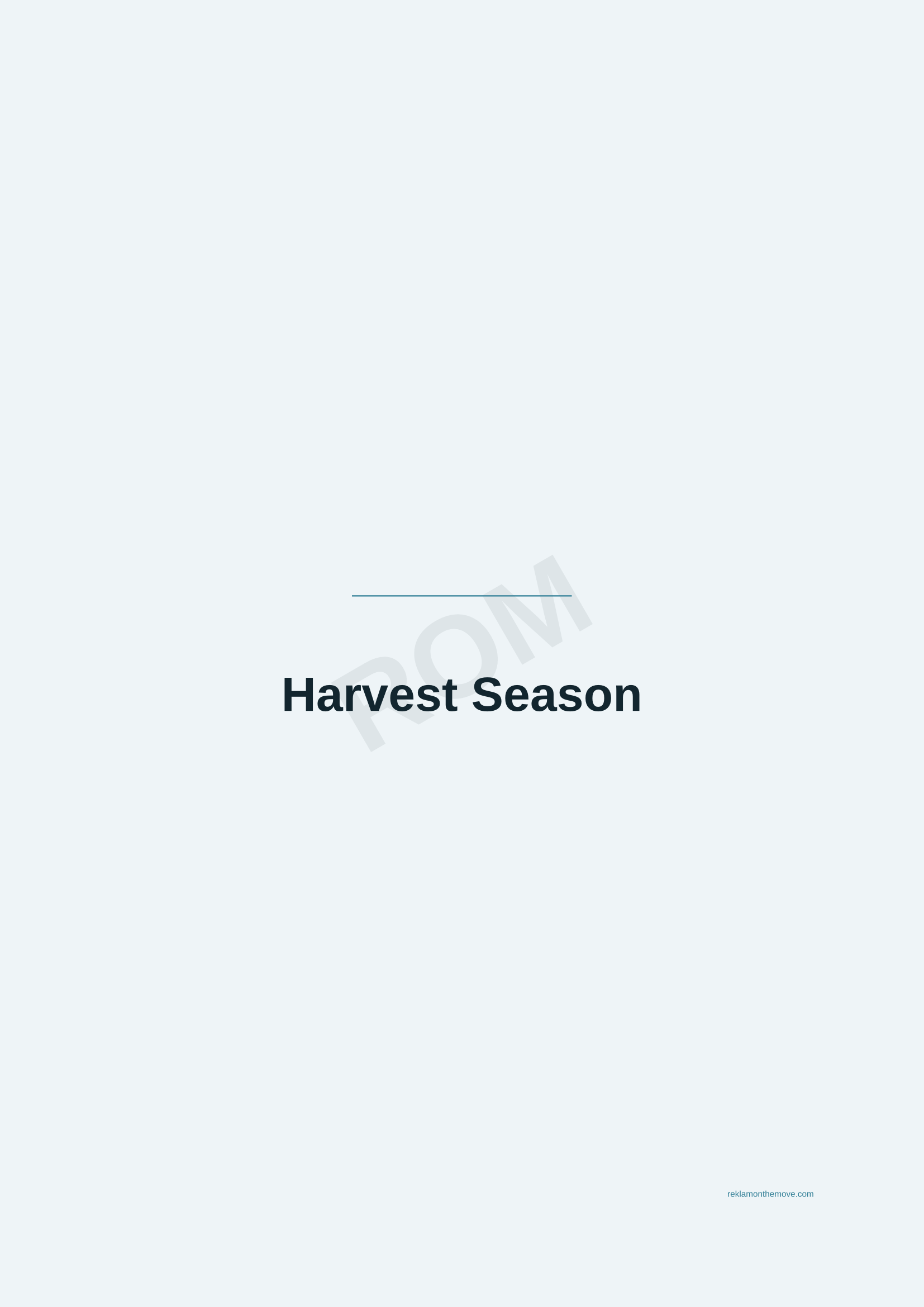 Harvest Season · Okyanus — ROM dijital ürün önizlemesi (filigranlı)