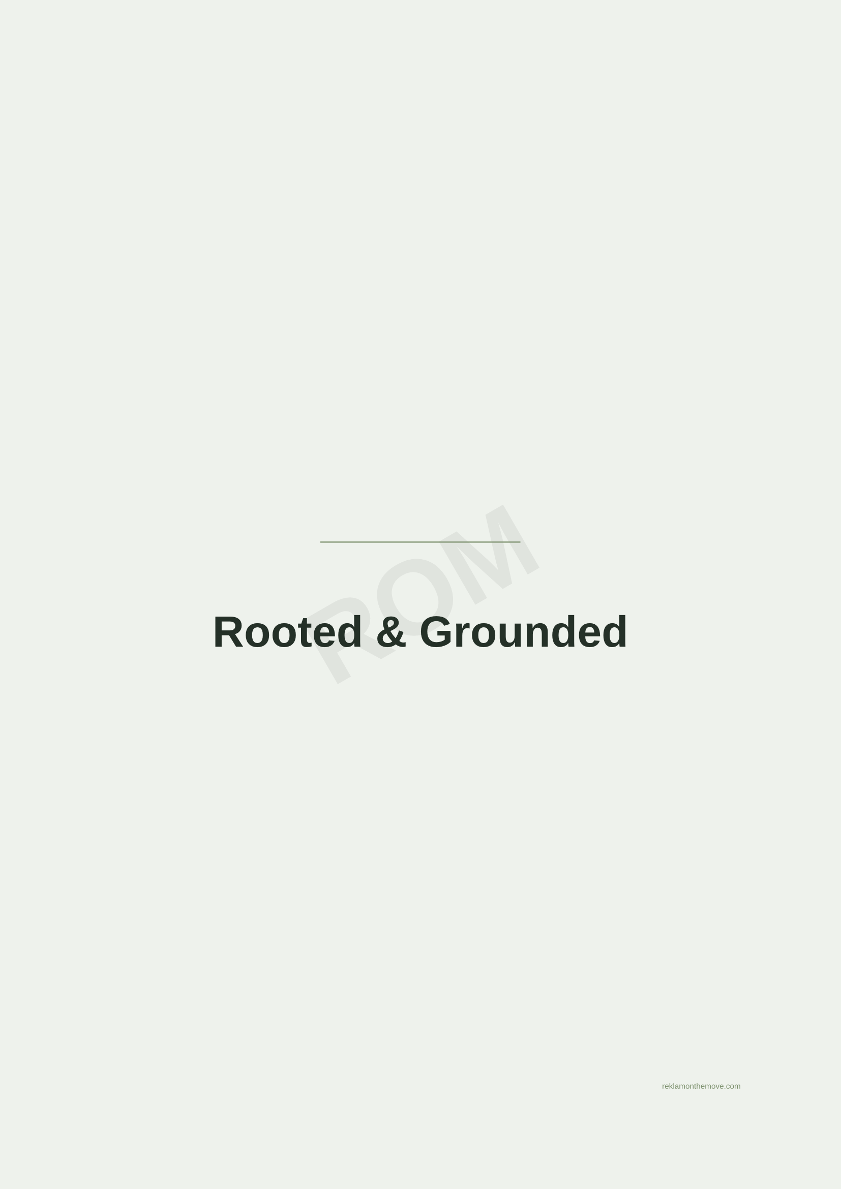 Rooted & Grounded · Adaçayı — ROM dijital ürün önizlemesi (filigranlı)