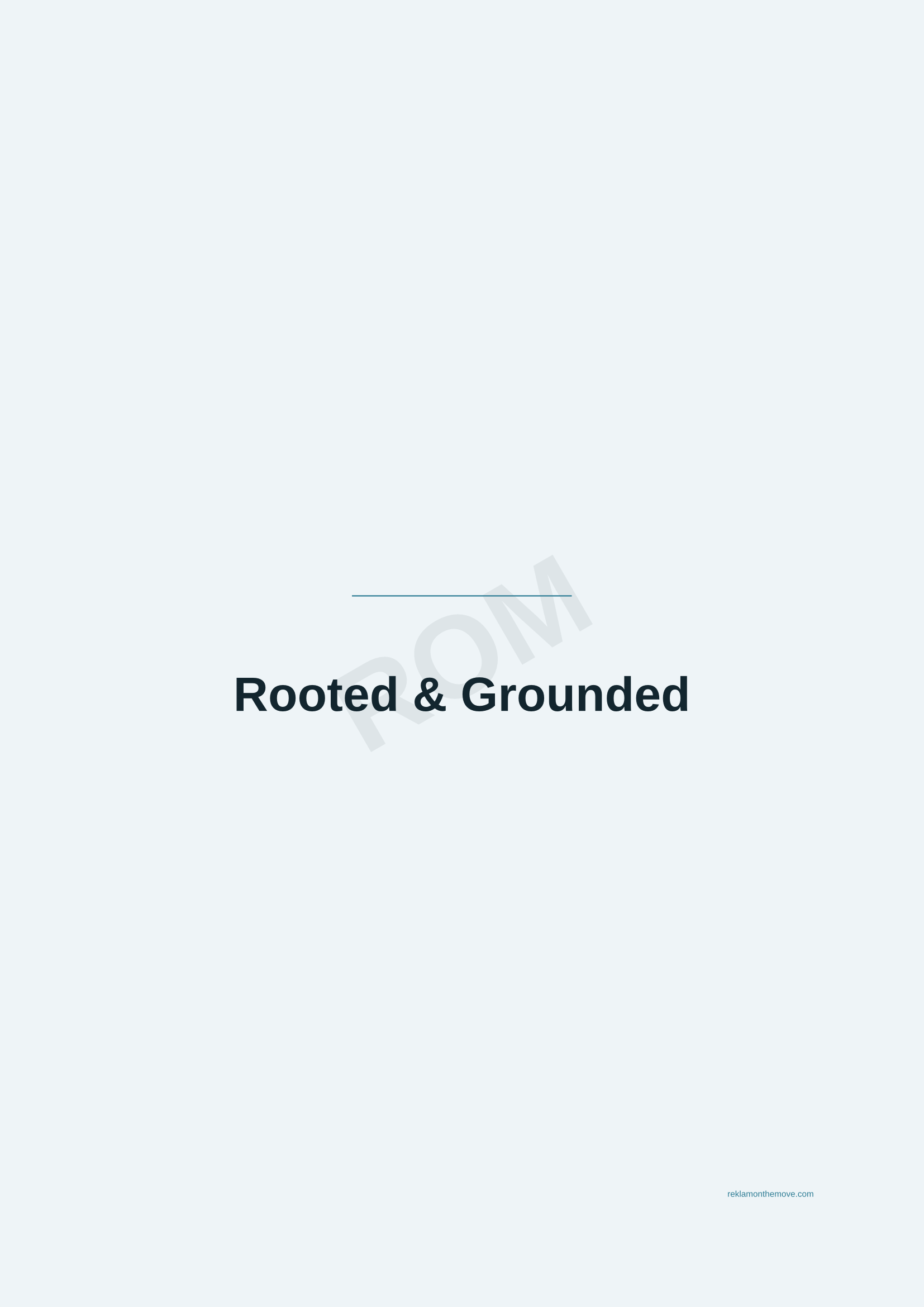 Rooted & Grounded · Okyanus — ROM dijital ürün önizlemesi (filigranlı)