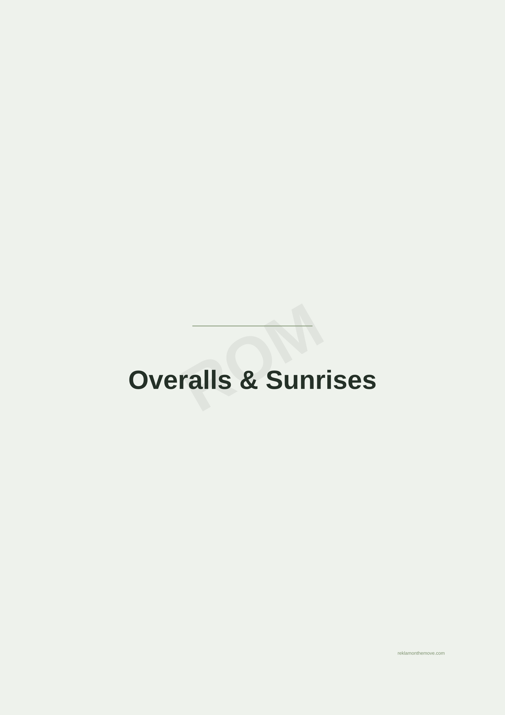 Overalls & Sunrises · Adaçayı — ROM dijital ürün önizlemesi (filigranlı)