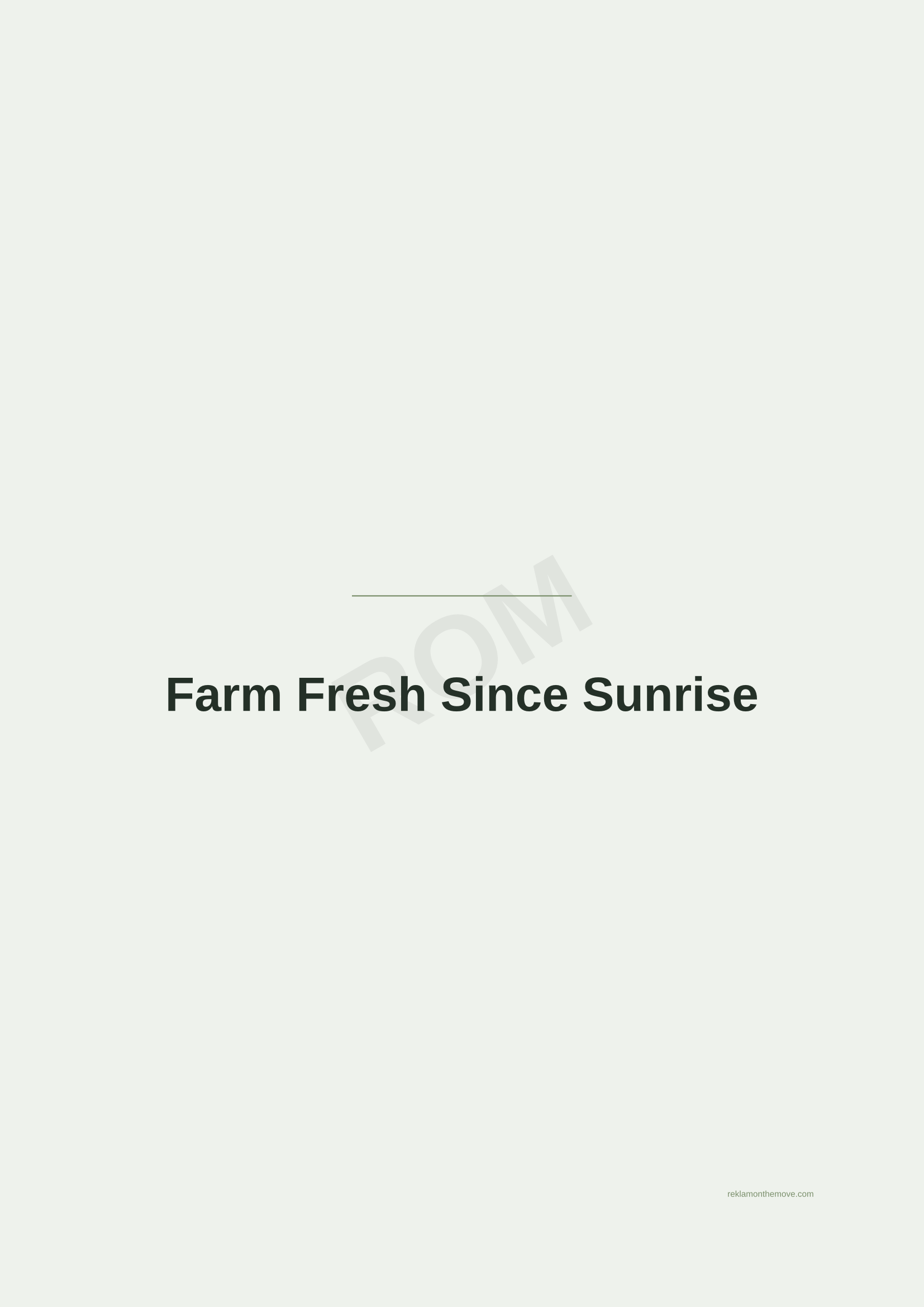 Farm Fresh Since Sunrise · Adaçayı — ROM dijital ürün önizlemesi (filigranlı)