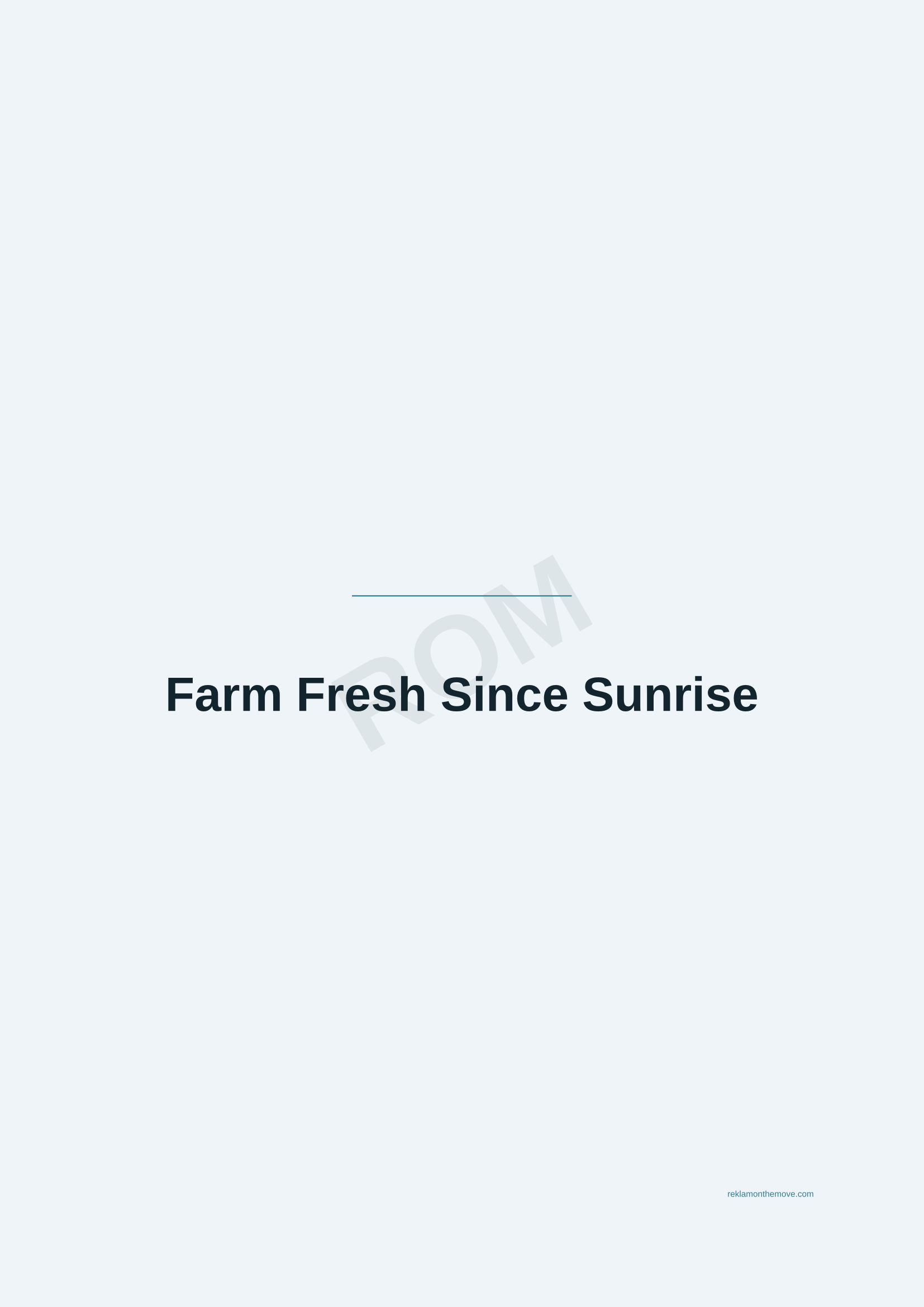Farm Fresh Since Sunrise · Okyanus — ROM dijital ürün önizlemesi (filigranlı)