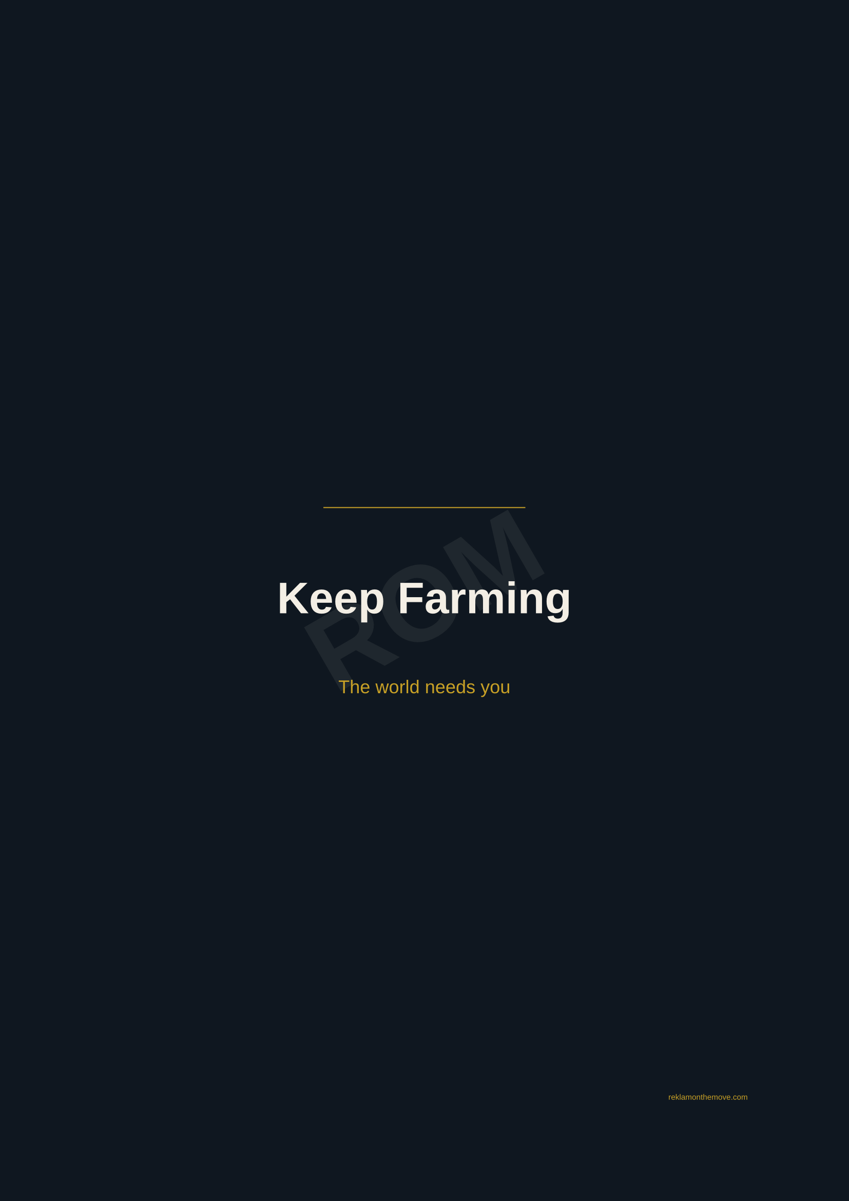 Keep Farming · Gece — ROM dijital ürün önizlemesi (filigranlı)