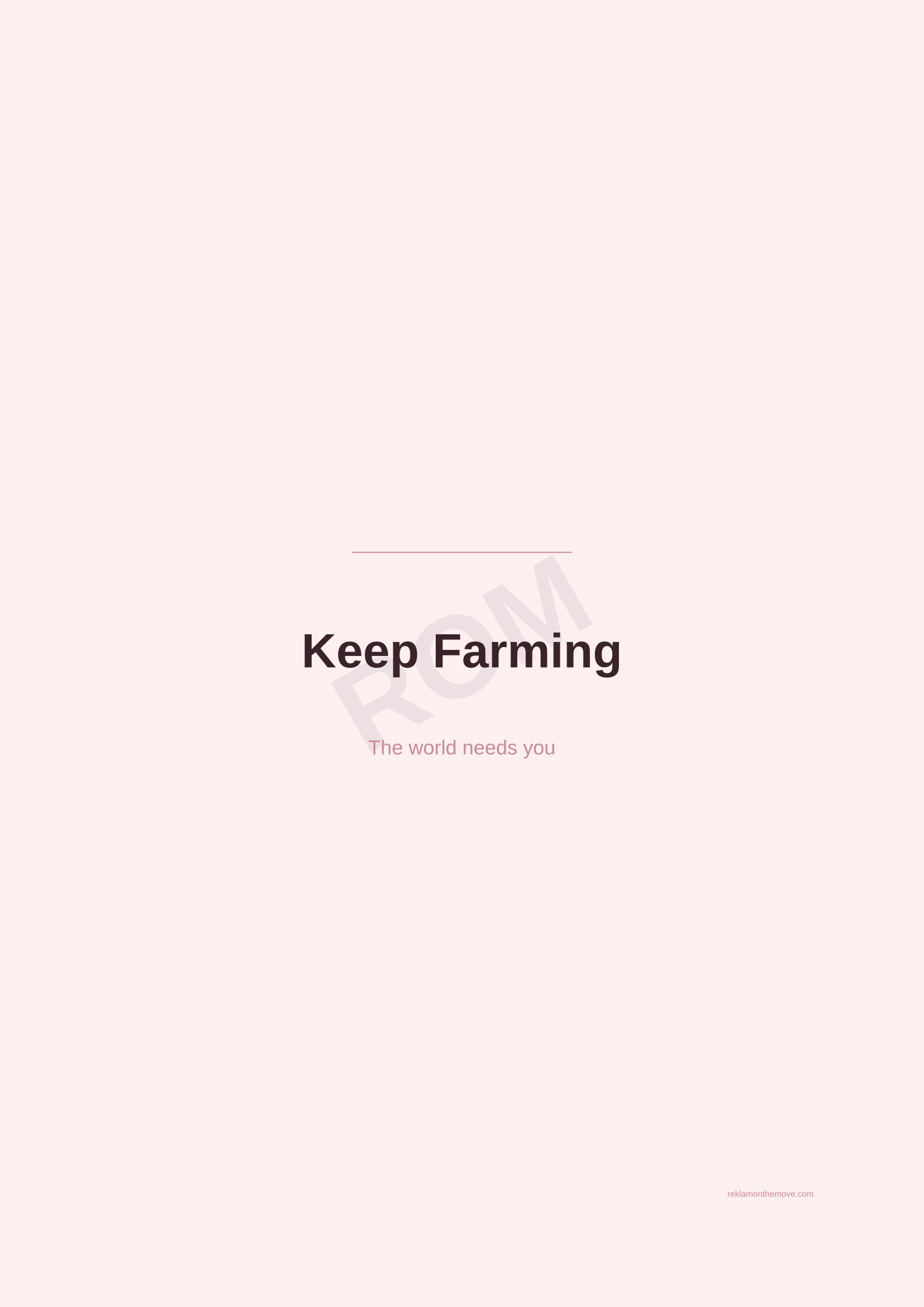 Keep Farming · Gül — ROM dijital ürün önizlemesi (filigranlı)